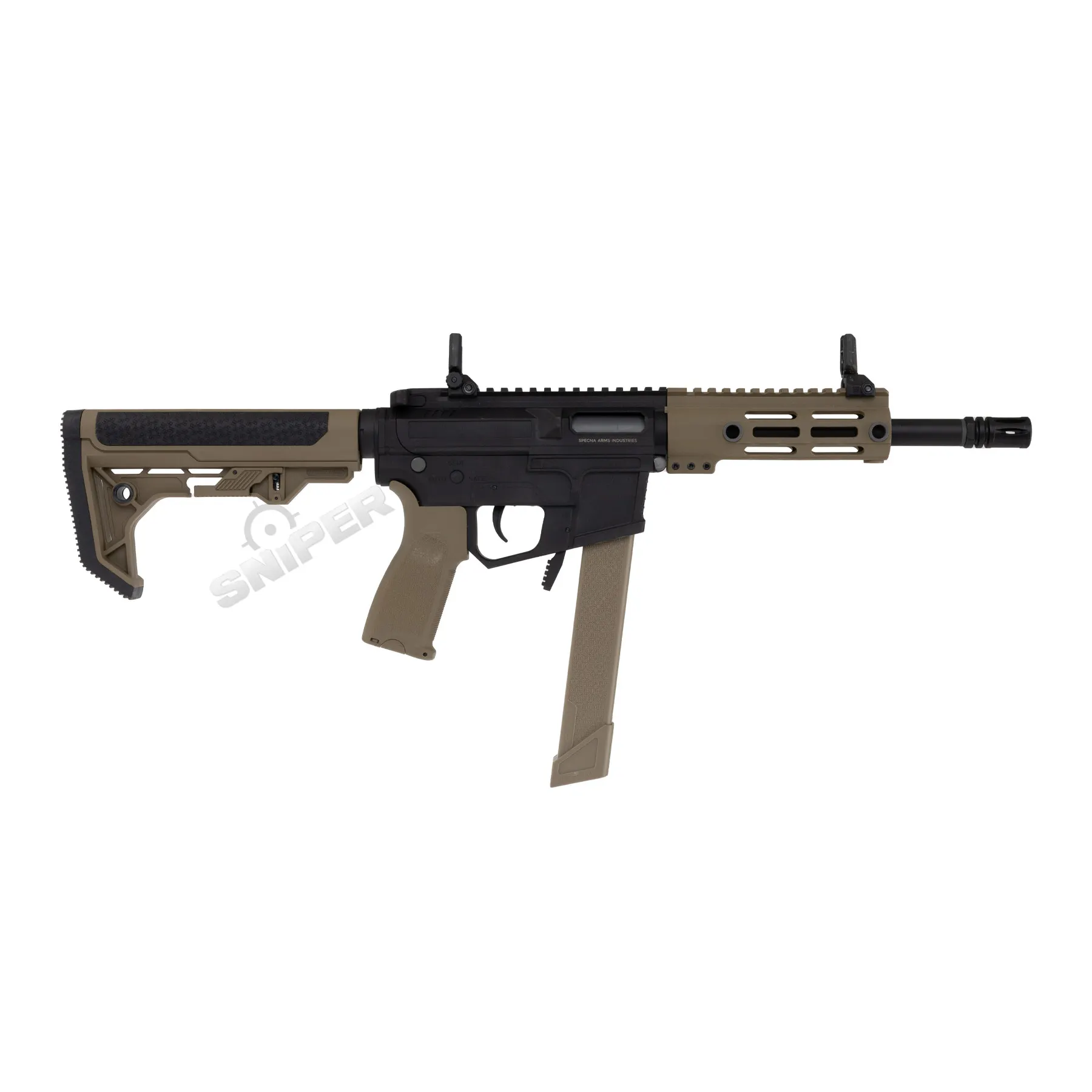 Specna Arms SA-FX01 Flex < 0,5 Joule Softair Gewehr w/ Gate X-ASR, Half-Tan