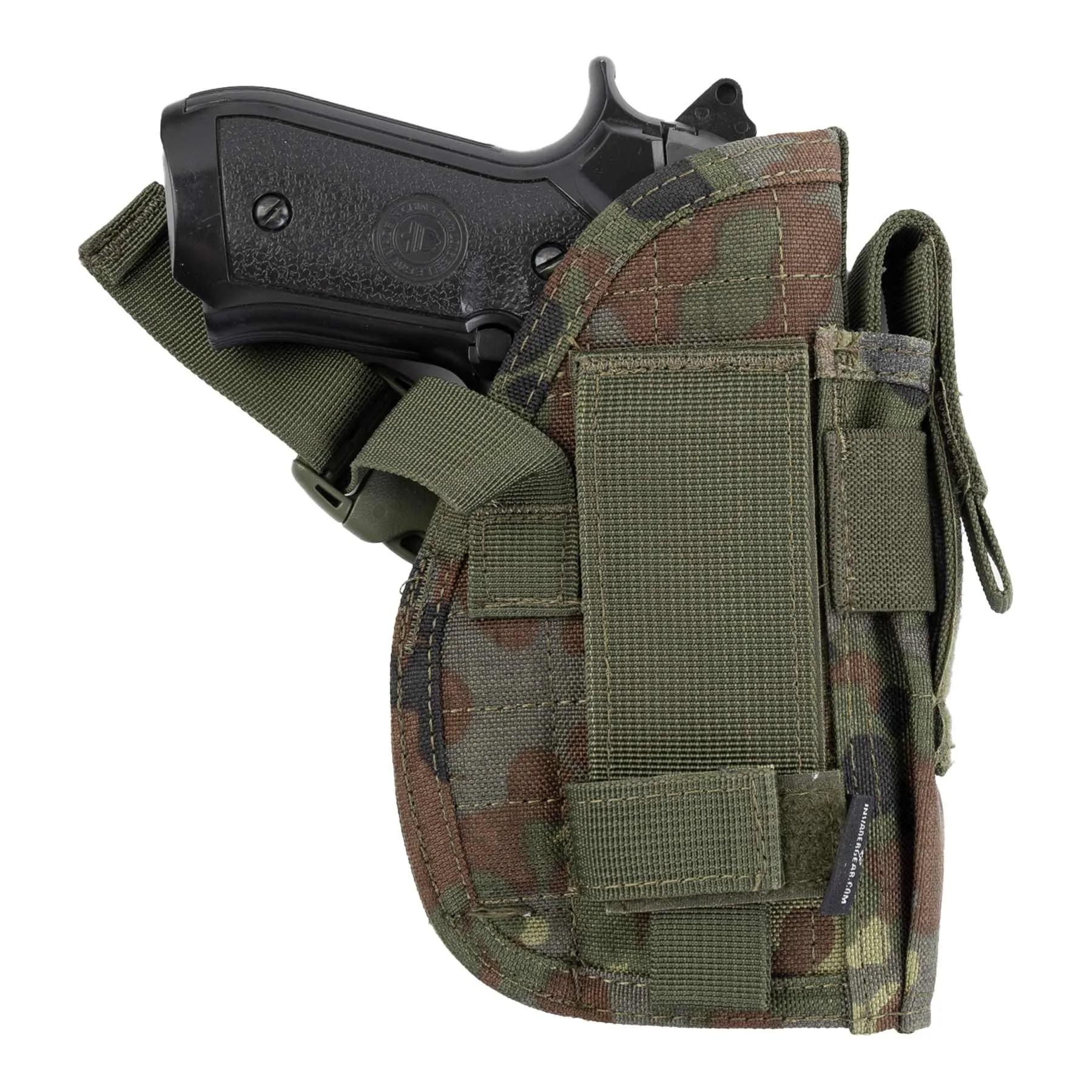 Invader Gear Belt Holster, Links, Flecktarn