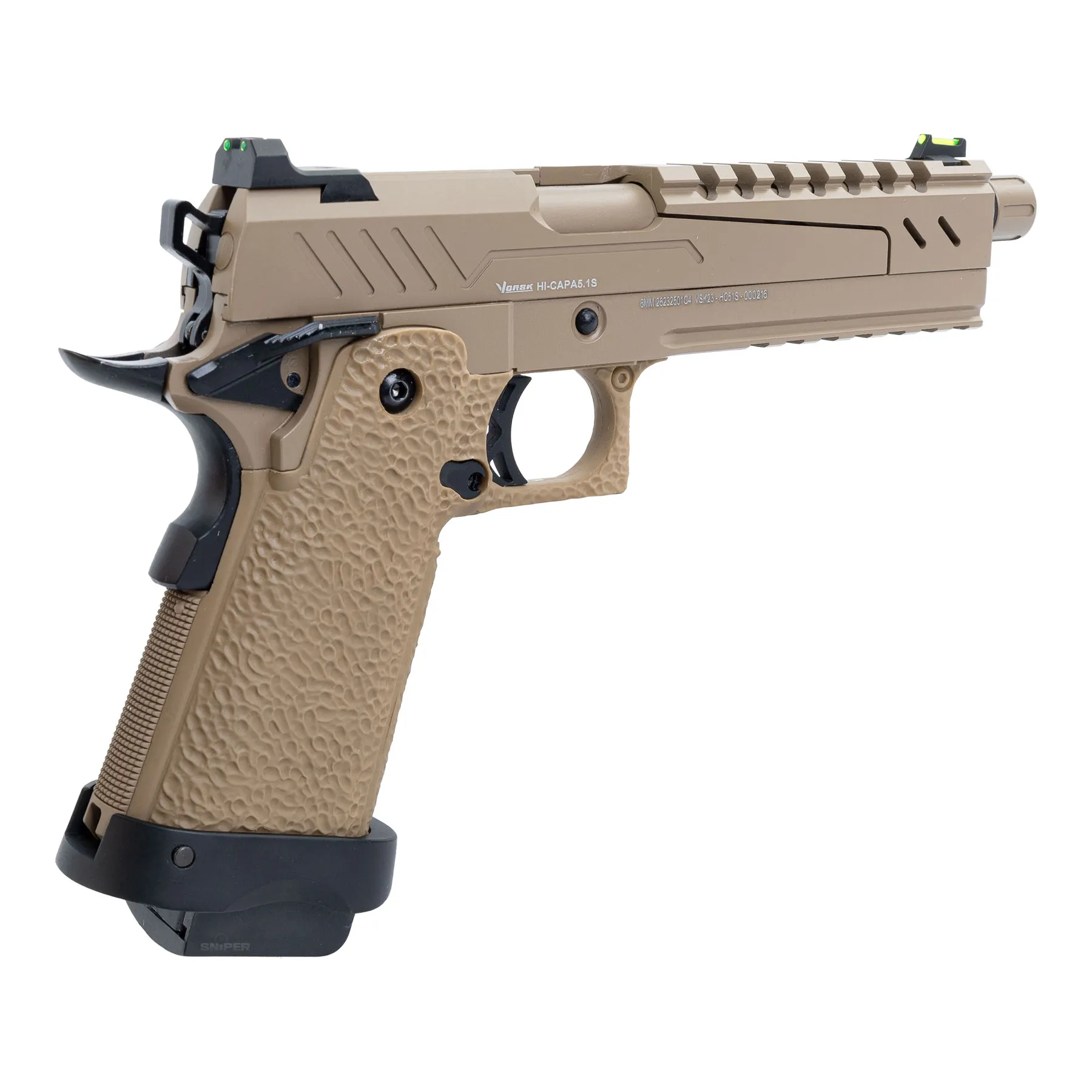 Vorsk Hi-Capa 5.1 Split Slide Tan GBB Softair