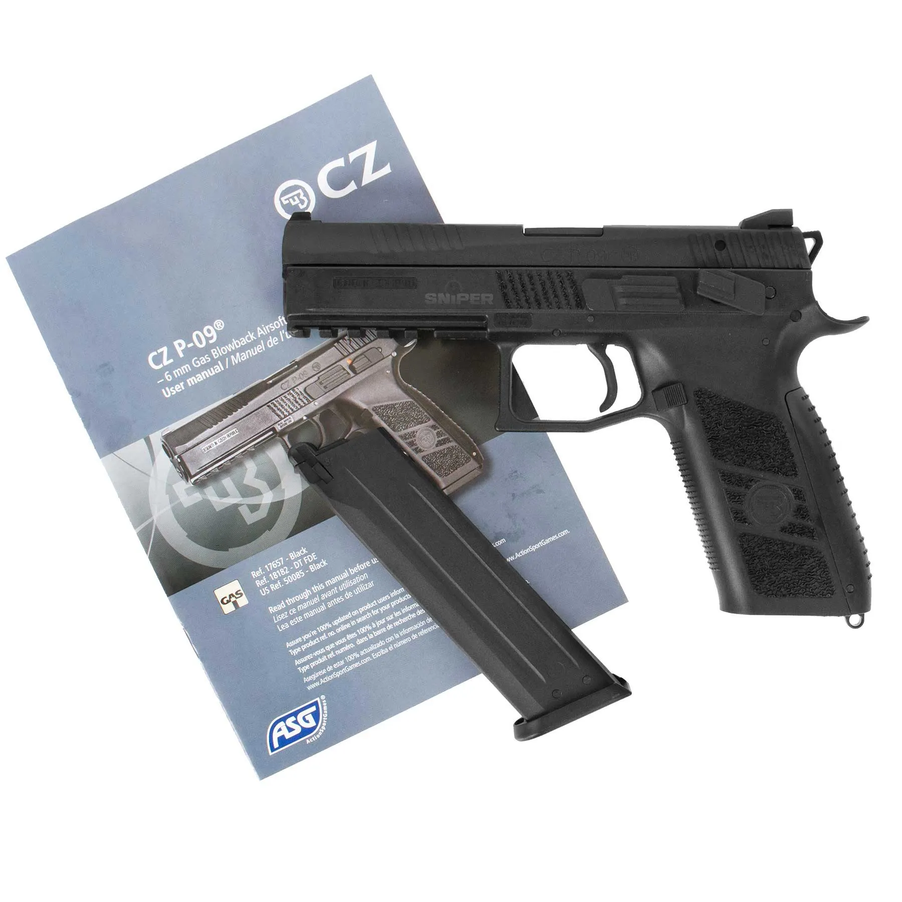 CZ P-09 Black, GBB CZ P-09 Black, GBB