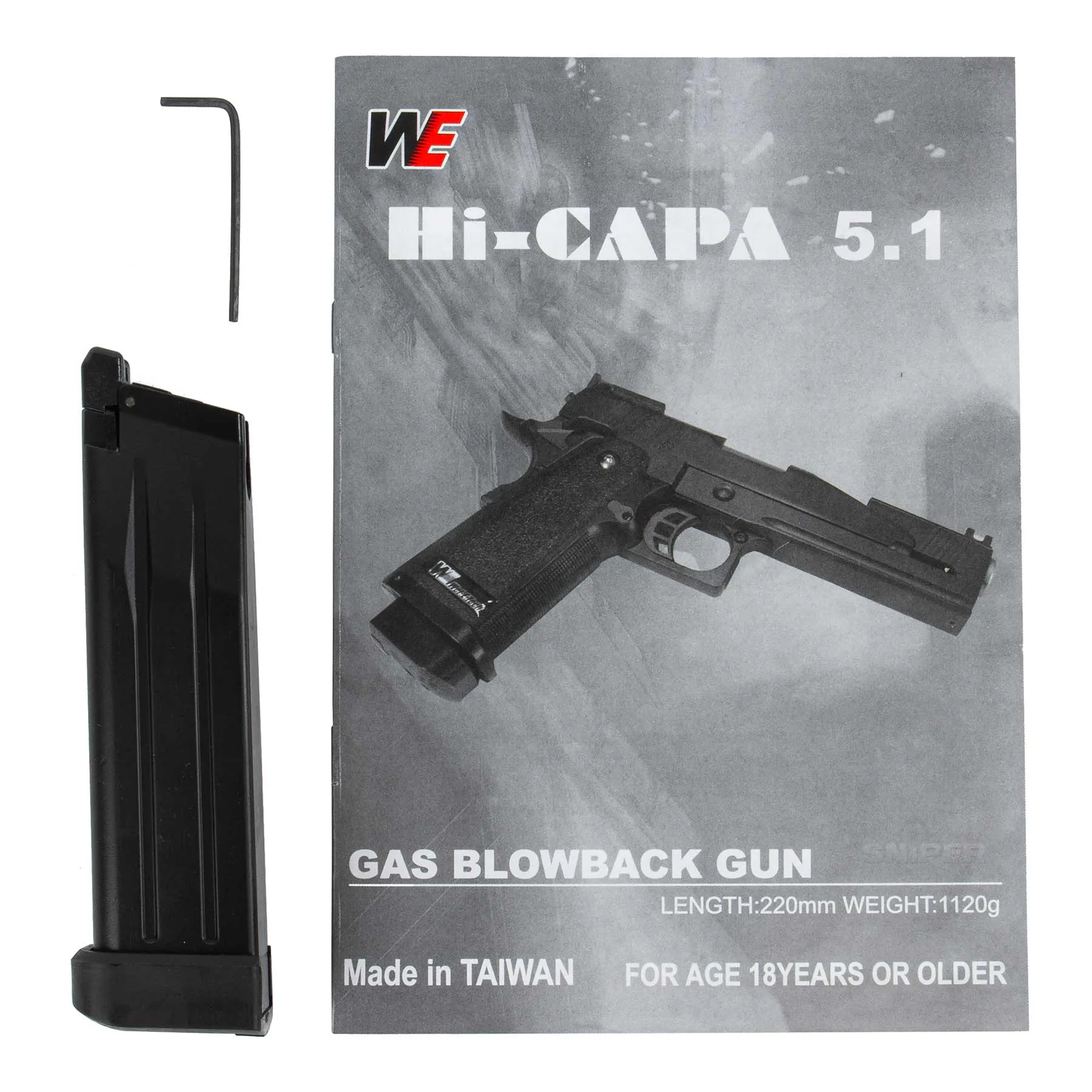 Hi-Capa 5.2 K Full Metal GBB, Black