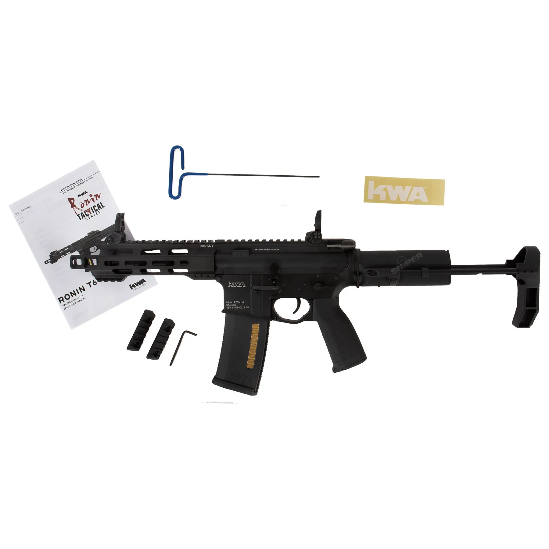 KWA VM4 Ronin T6 2.5 (S)AEG, Black