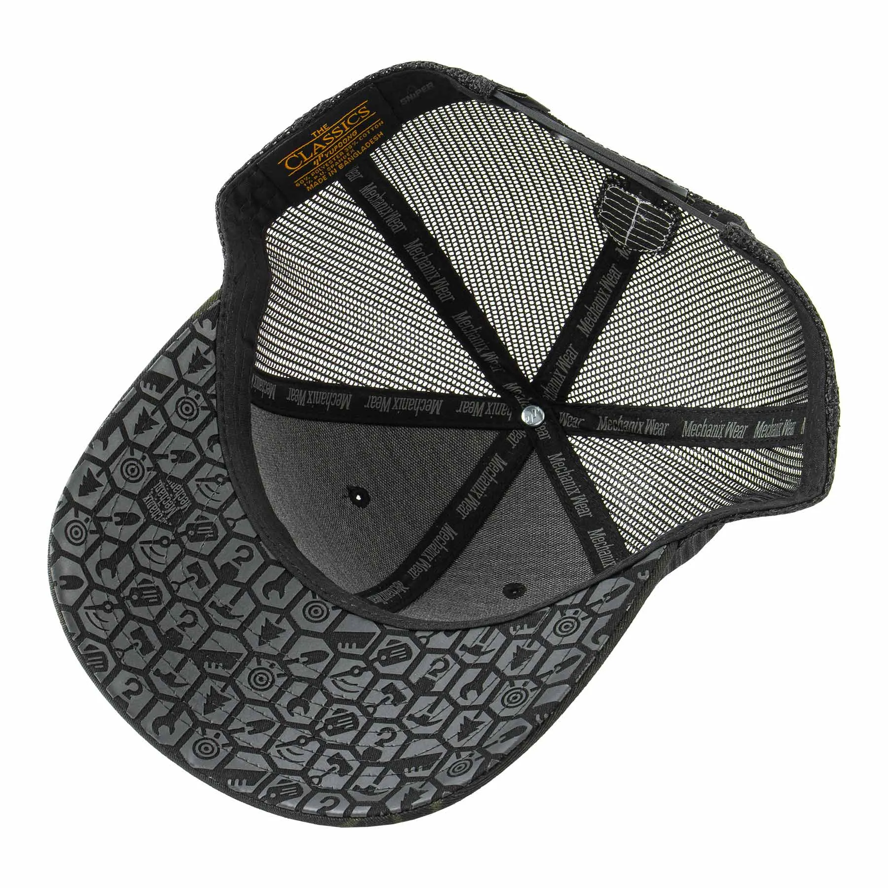 United WE Work Snapback Hat, Multicam Black