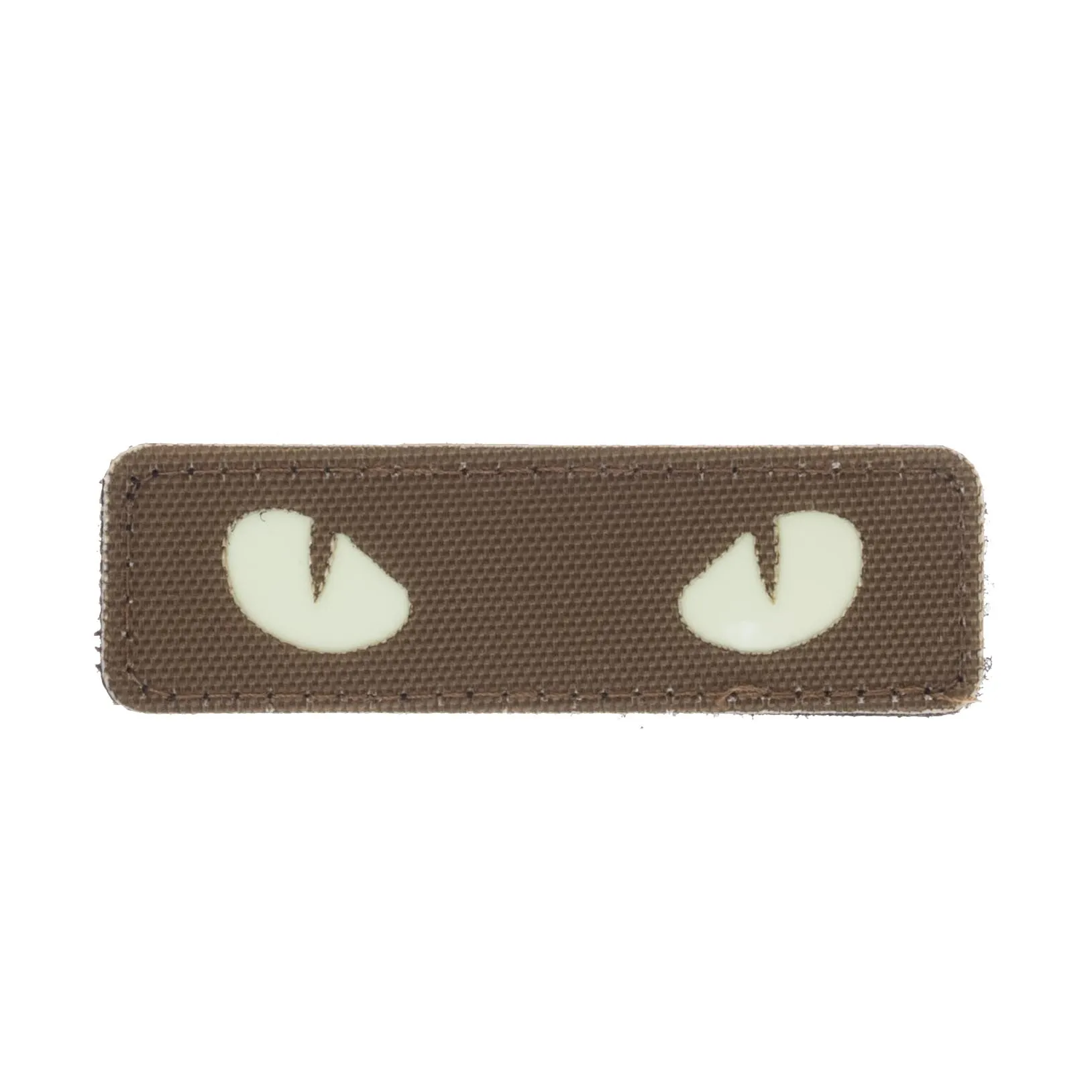 Glow in the Dark - Laser Cut Patch Cat Eyes, Coyote