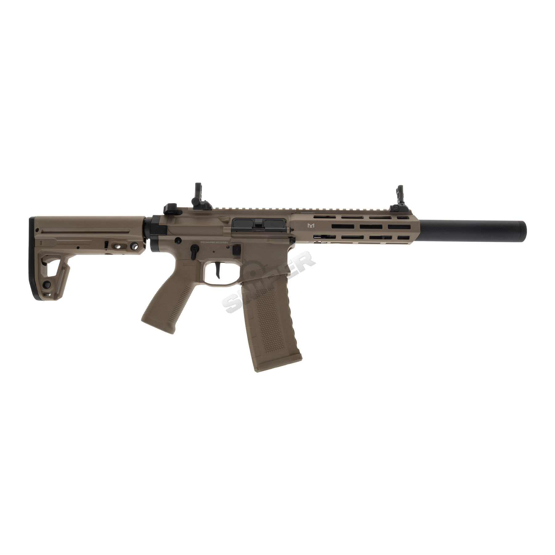 Specna Arms SA-F21 Flex Tuned-Up w/ ETU < 0,5 Joule Softair Gewehr, Tan
