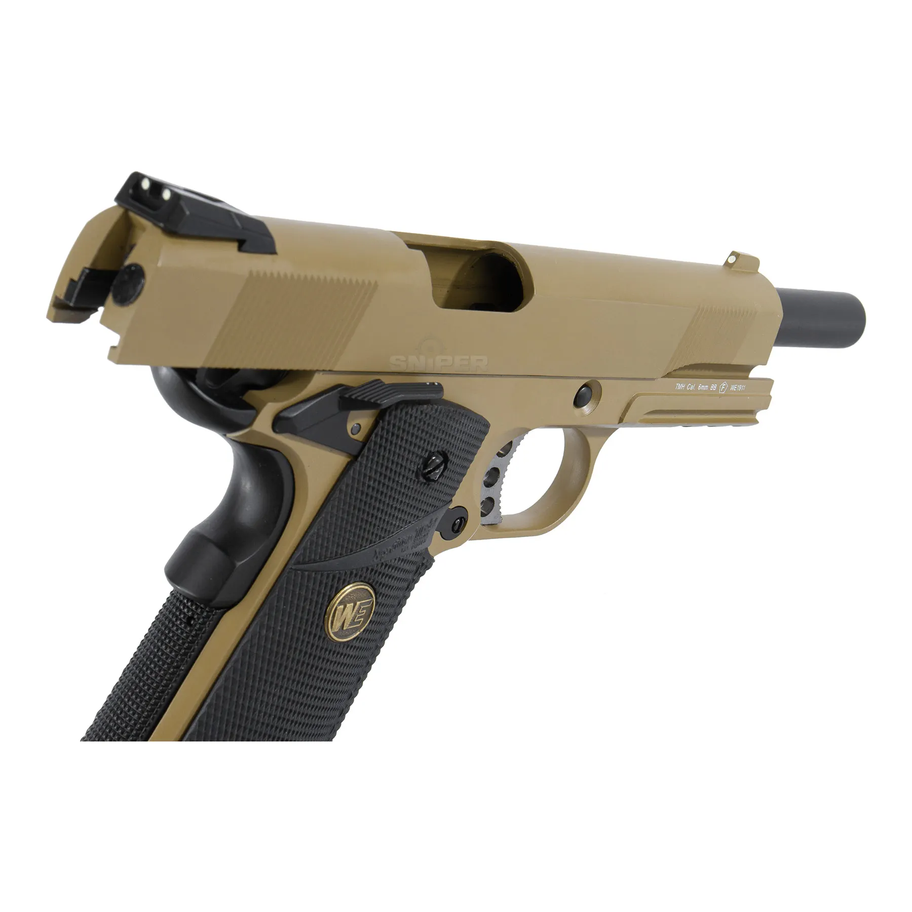 WE M1911 MEU Tactical Full Metal Desert GBB Softair