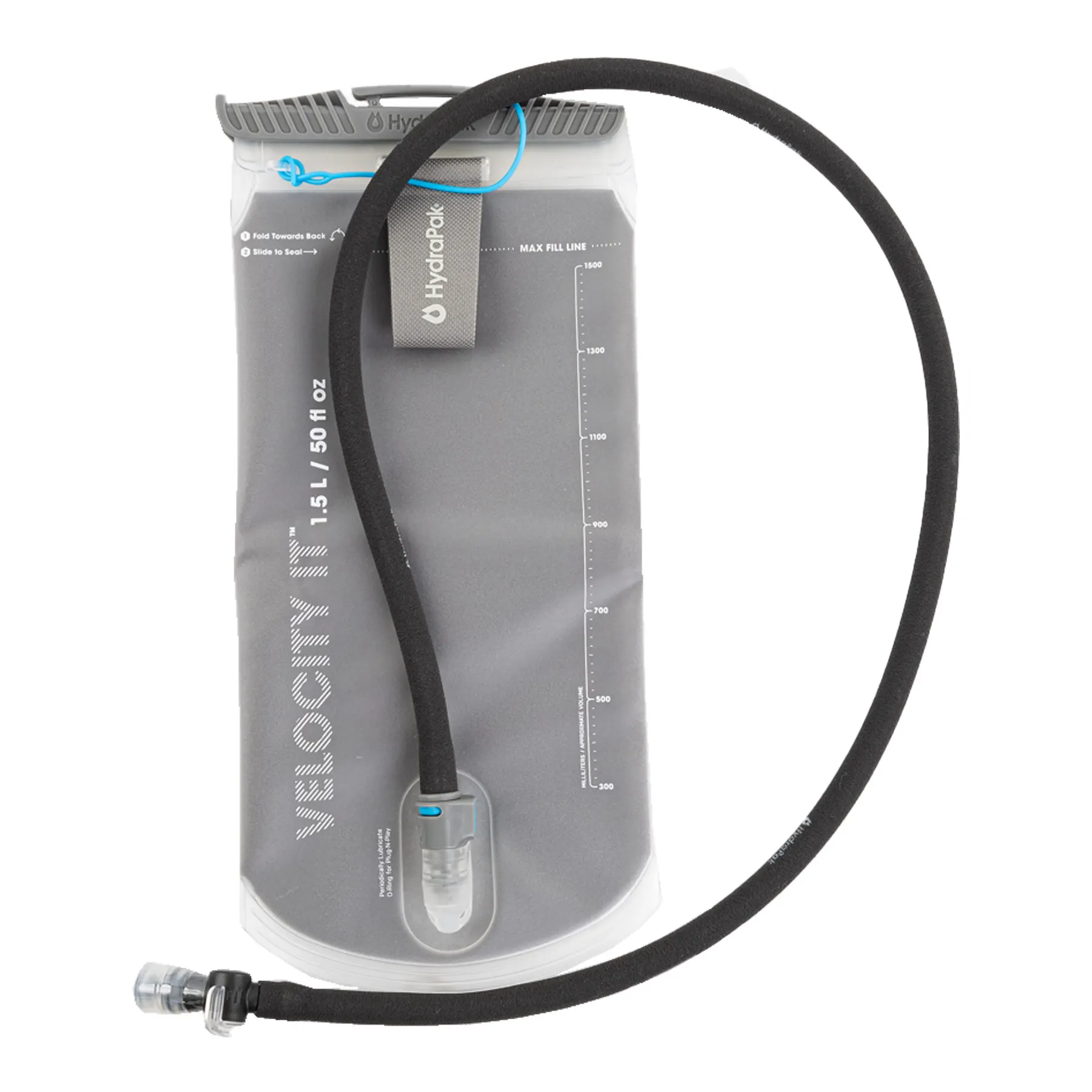 Hydrapak Velocity IT 1,5L, Grey Hydrapak Velocity IT 1,5L, Grey