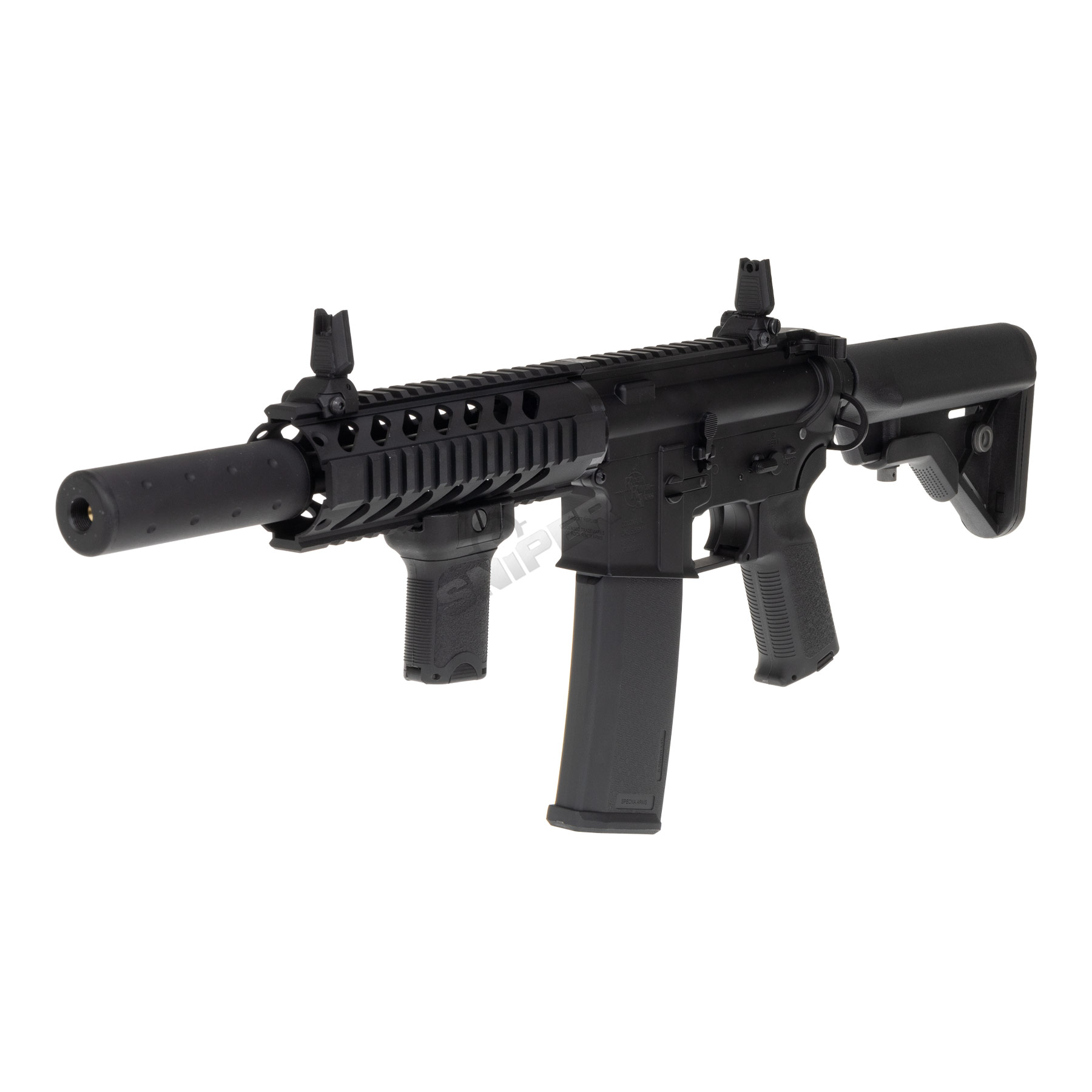 Einsteiger Set #2 - Specna Arms SA-E11 Edge w/ Kestrel ETU < 0,5 Joule Softair Gewehr, Black