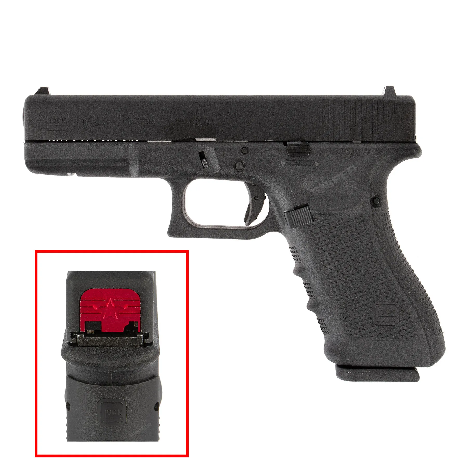 Alu Slide Cover, Red, Type D für VFC Glock