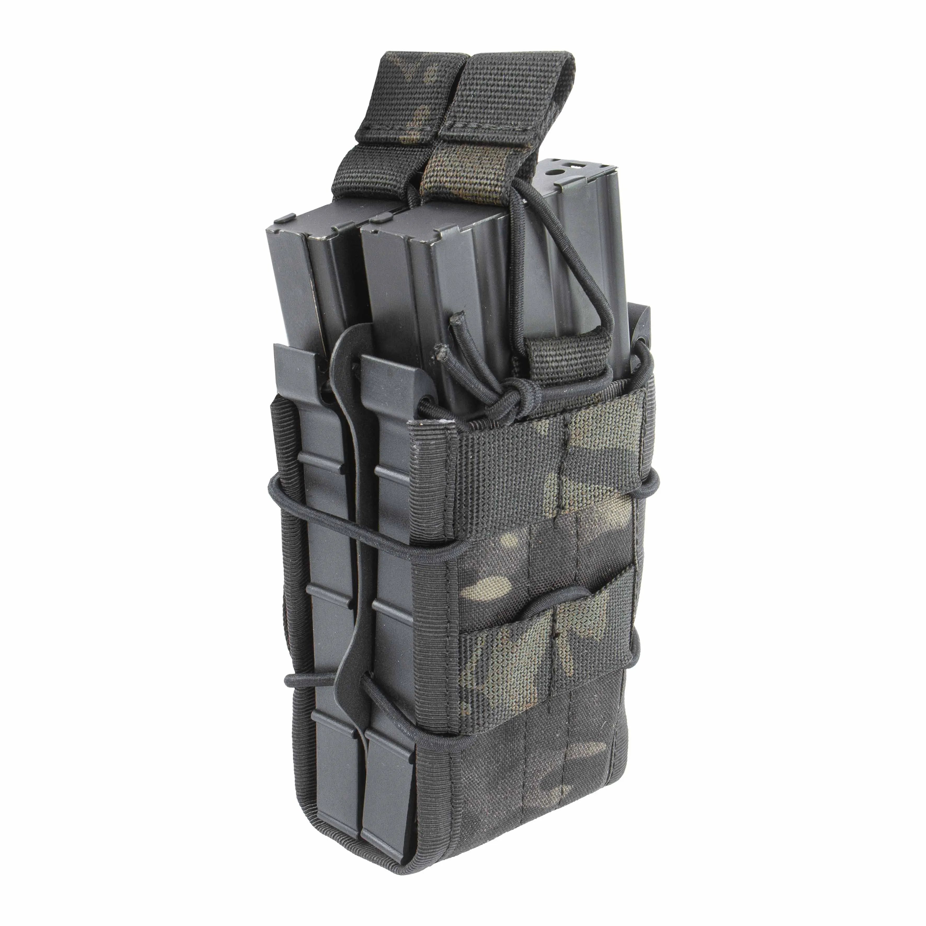 Double Stack Fast M4 Mag Pouch, Multicam Black