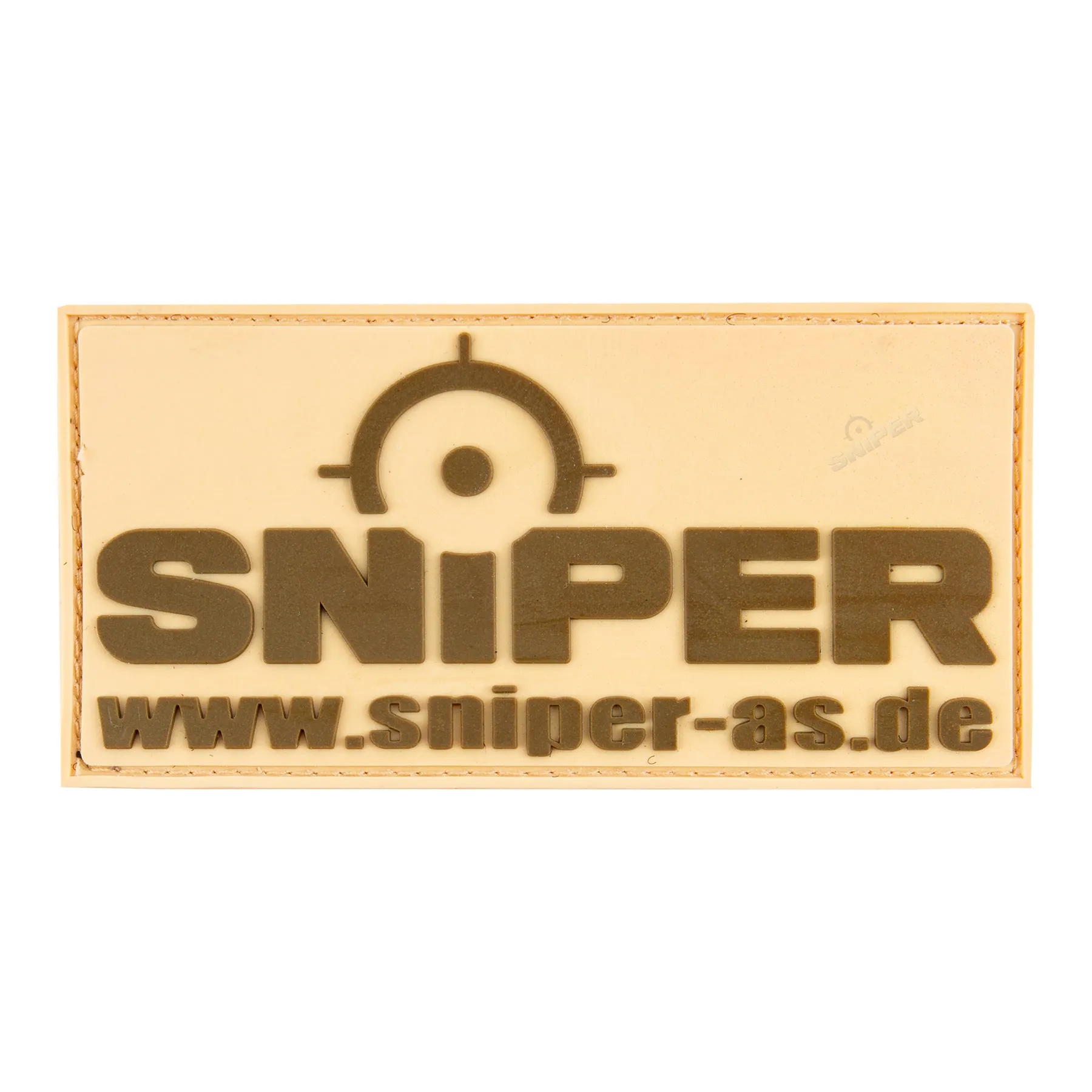 Sniper 3D Rubber Patch, Tan, 9 x 4,5cm Sniper 3D Rubber Patch, Tan, 9 x 4,5cm