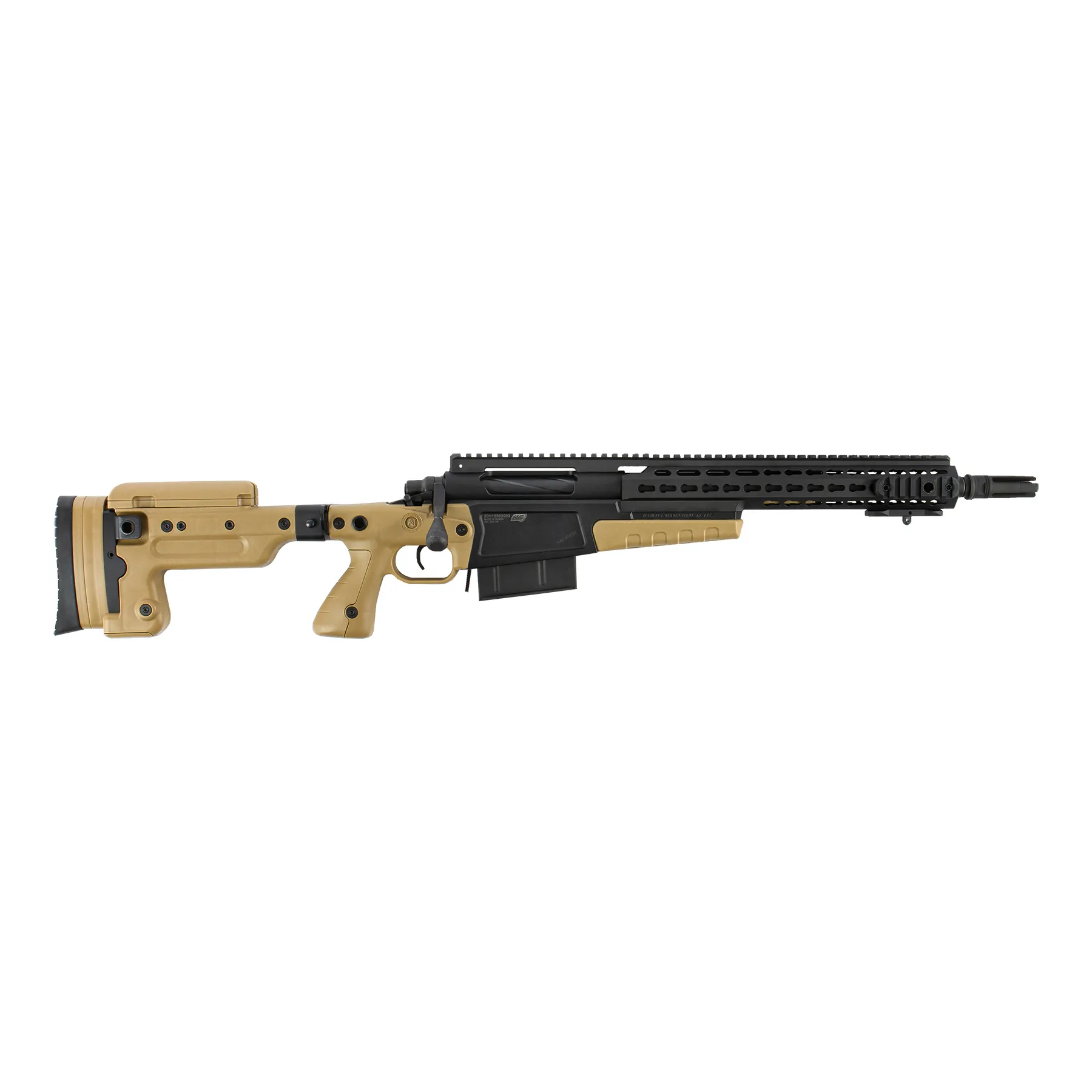 AI MK13 Compact Sniper Rifle, Black & Tan