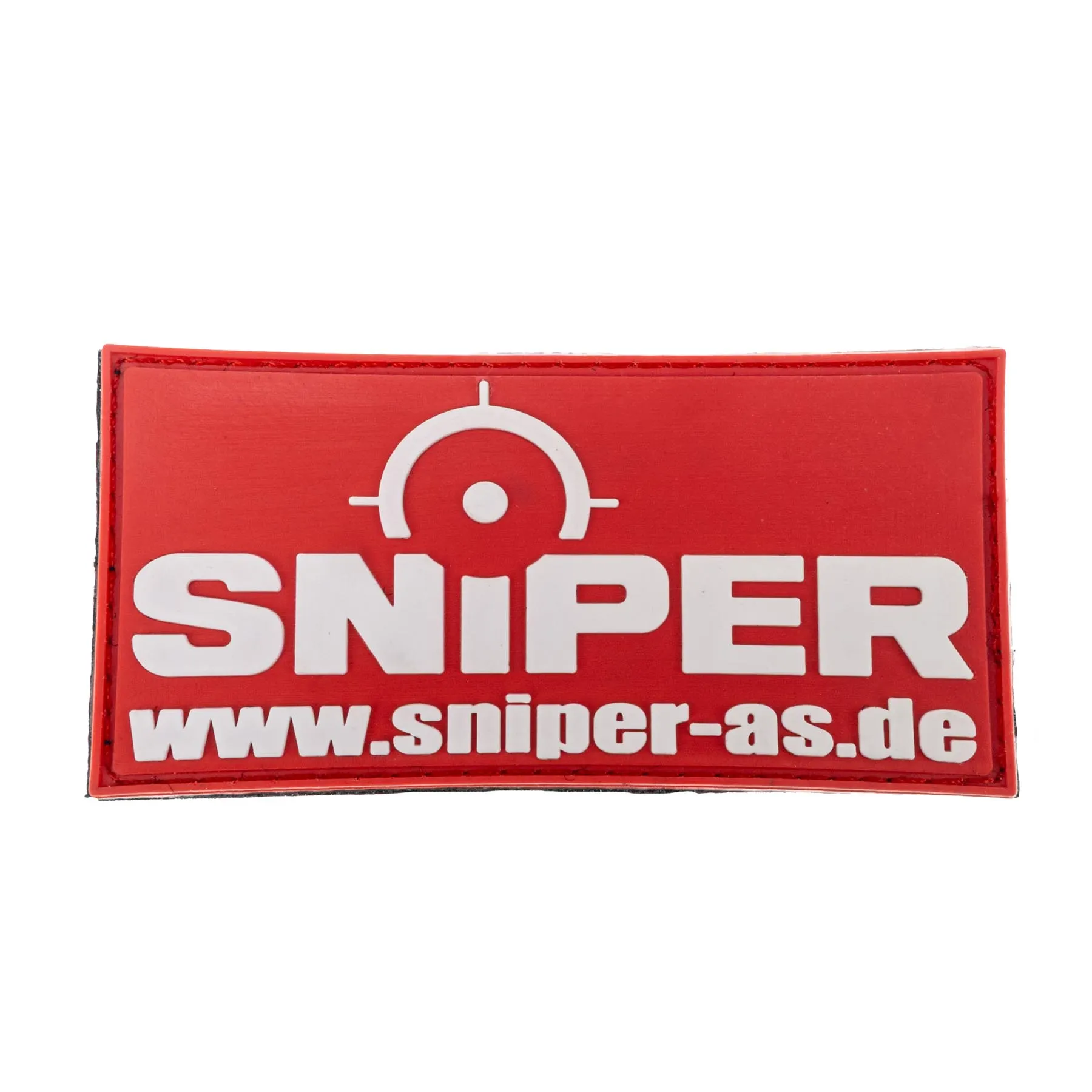 Sniper 3D Rubber Patch, Red, 9 x 4,5cm