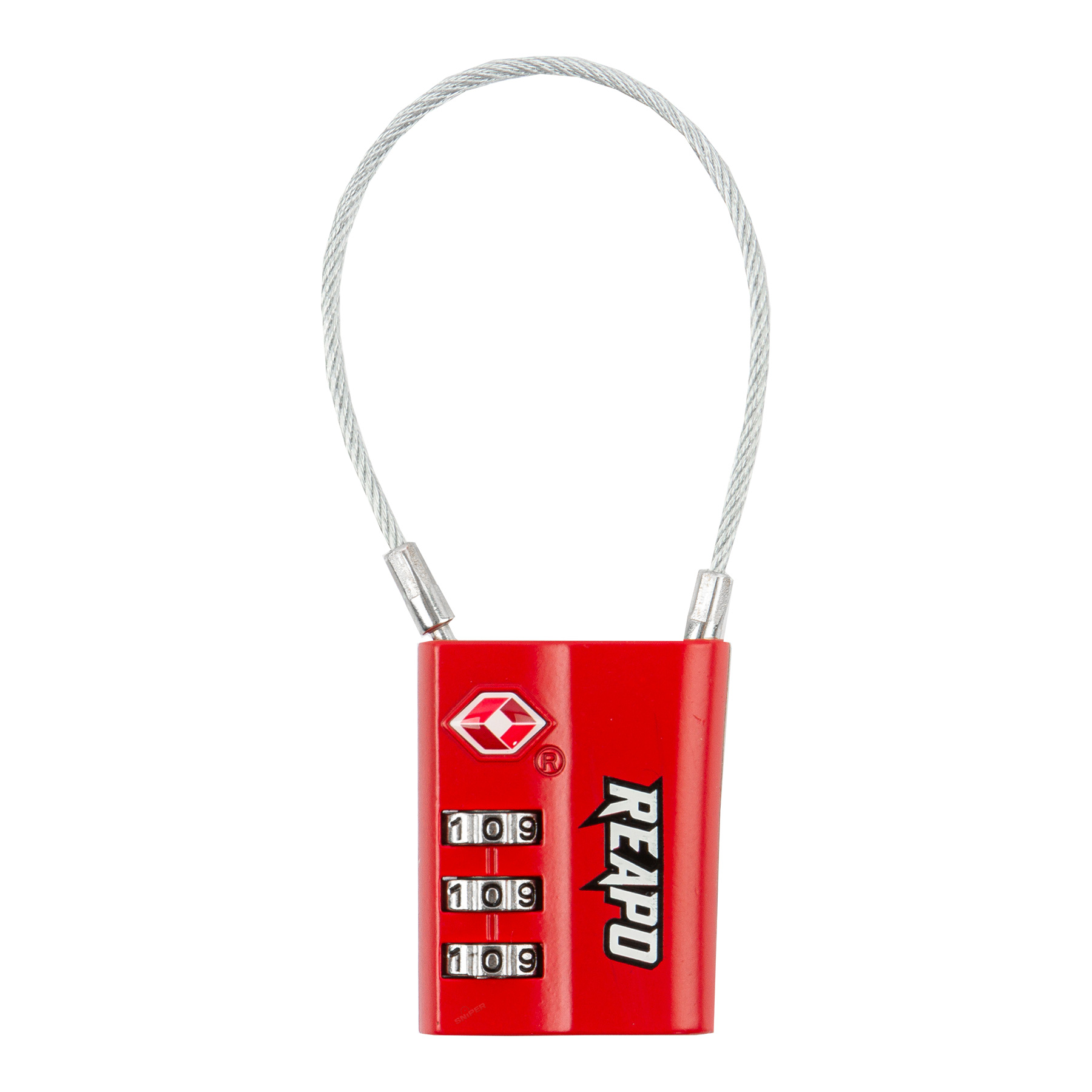 Reapo XL Zahlenschloss TSA lock, Red