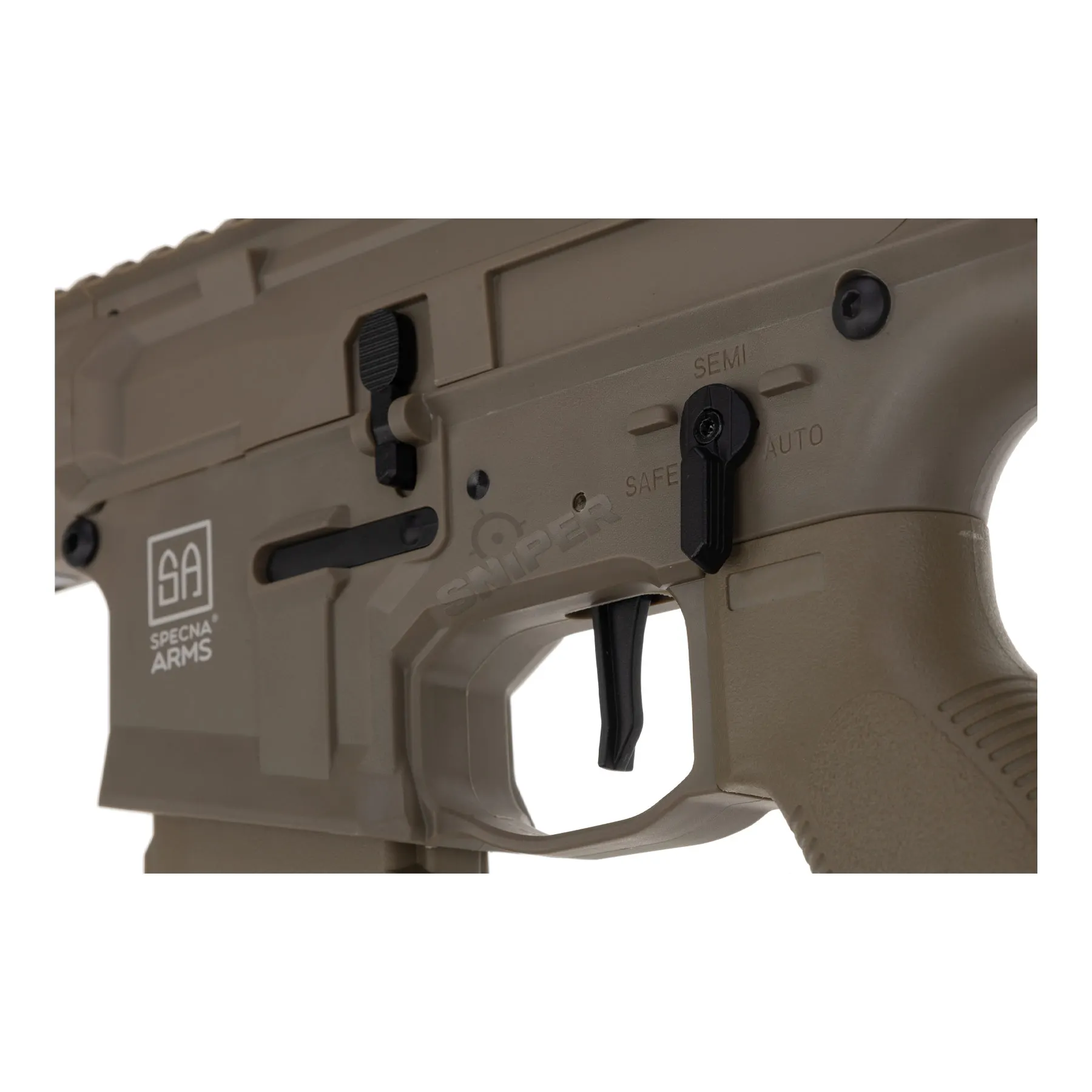 Specna Arms SA-F21 Flex Tuned-Up w/ ETU < 0,5 Joule Softair Gewehr, Tan Specna Arms SA-F21 Flex Tuned-Up w/ ETU < 0,5 Joule Softair Gewehr, Tan