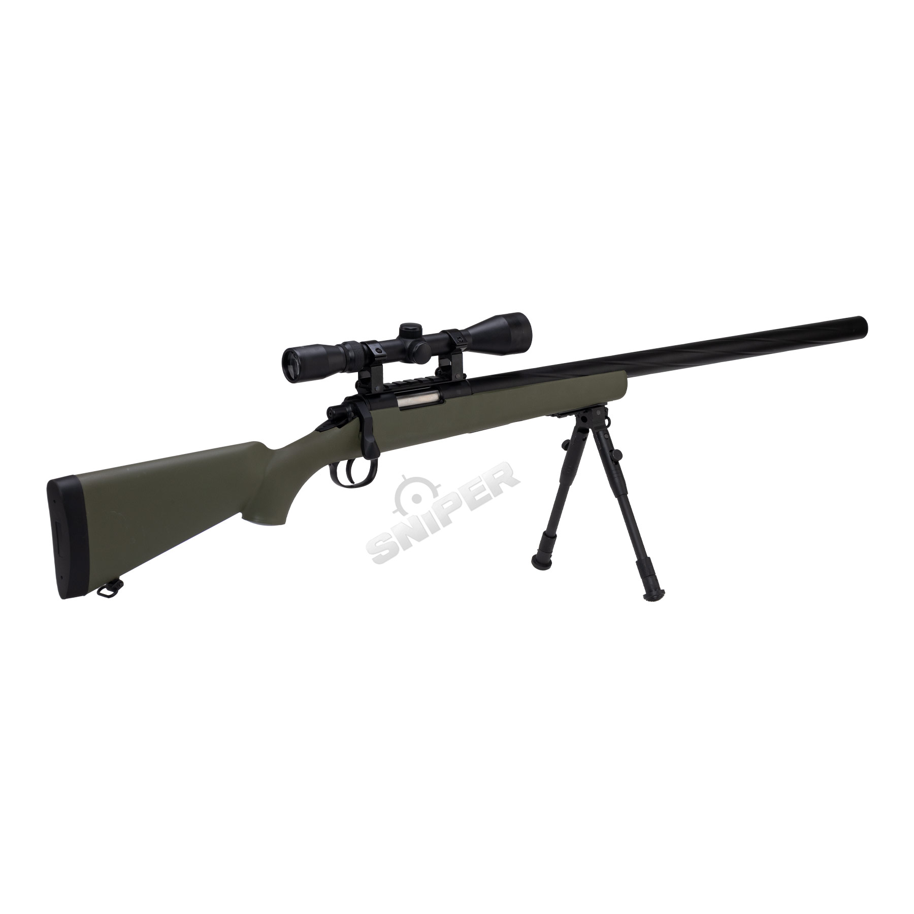 Specna Arms SA-S12 Scharfschützengewehr w/ Scope & Bipod, Olive