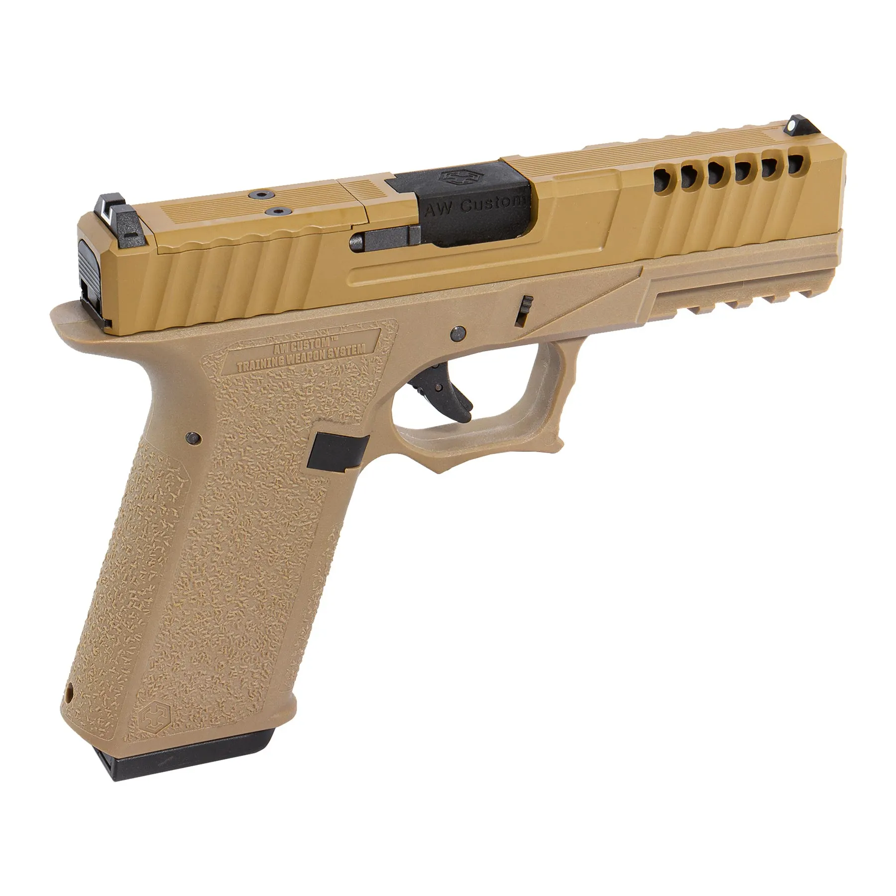 AW Custom VX7 Mod.1 Precut GBB Softair Pistole, FDE