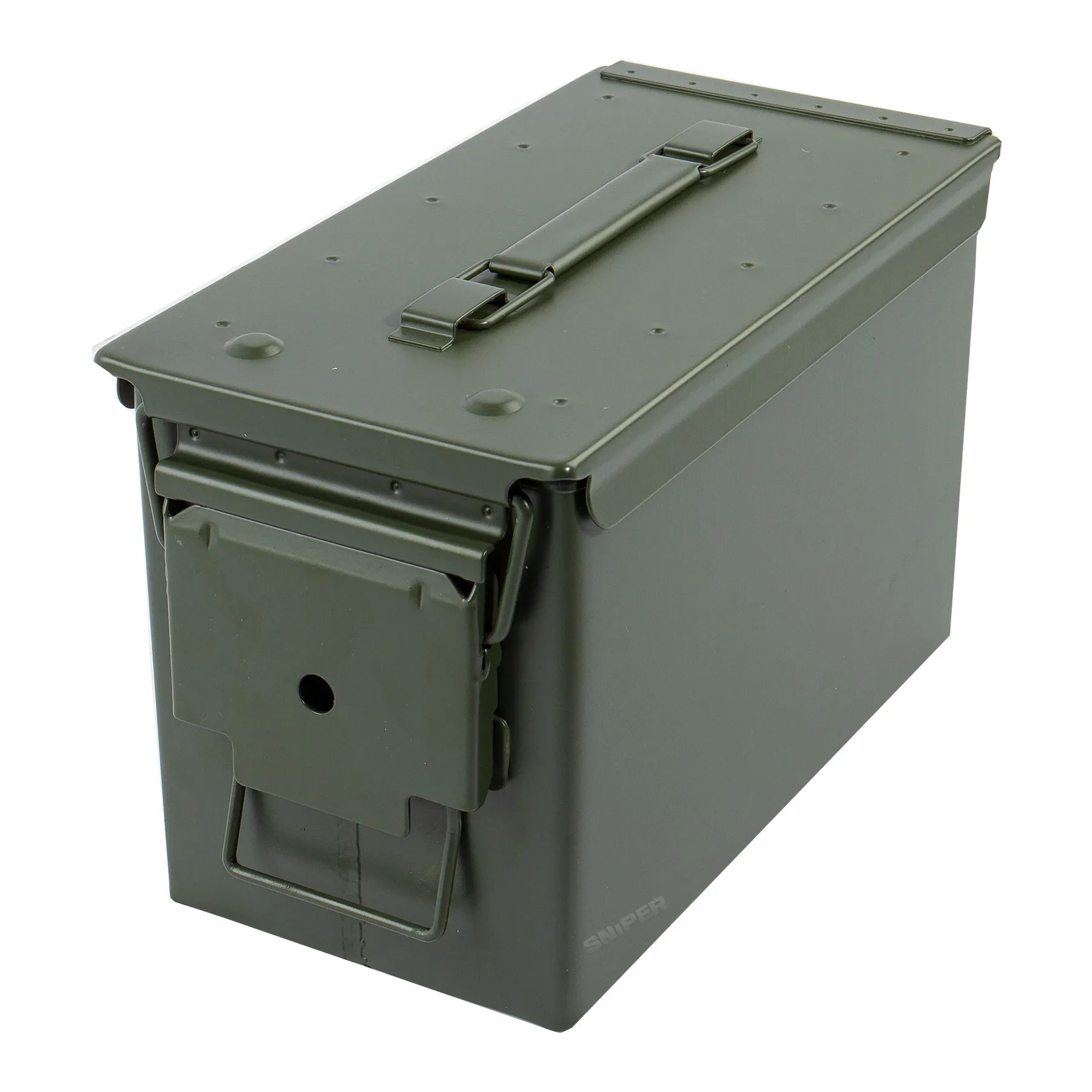 Metall Munitionskiste, 28X14,5X18 cm ,olive Metall Munitionskiste, 28X14,5X18 cm ,olive