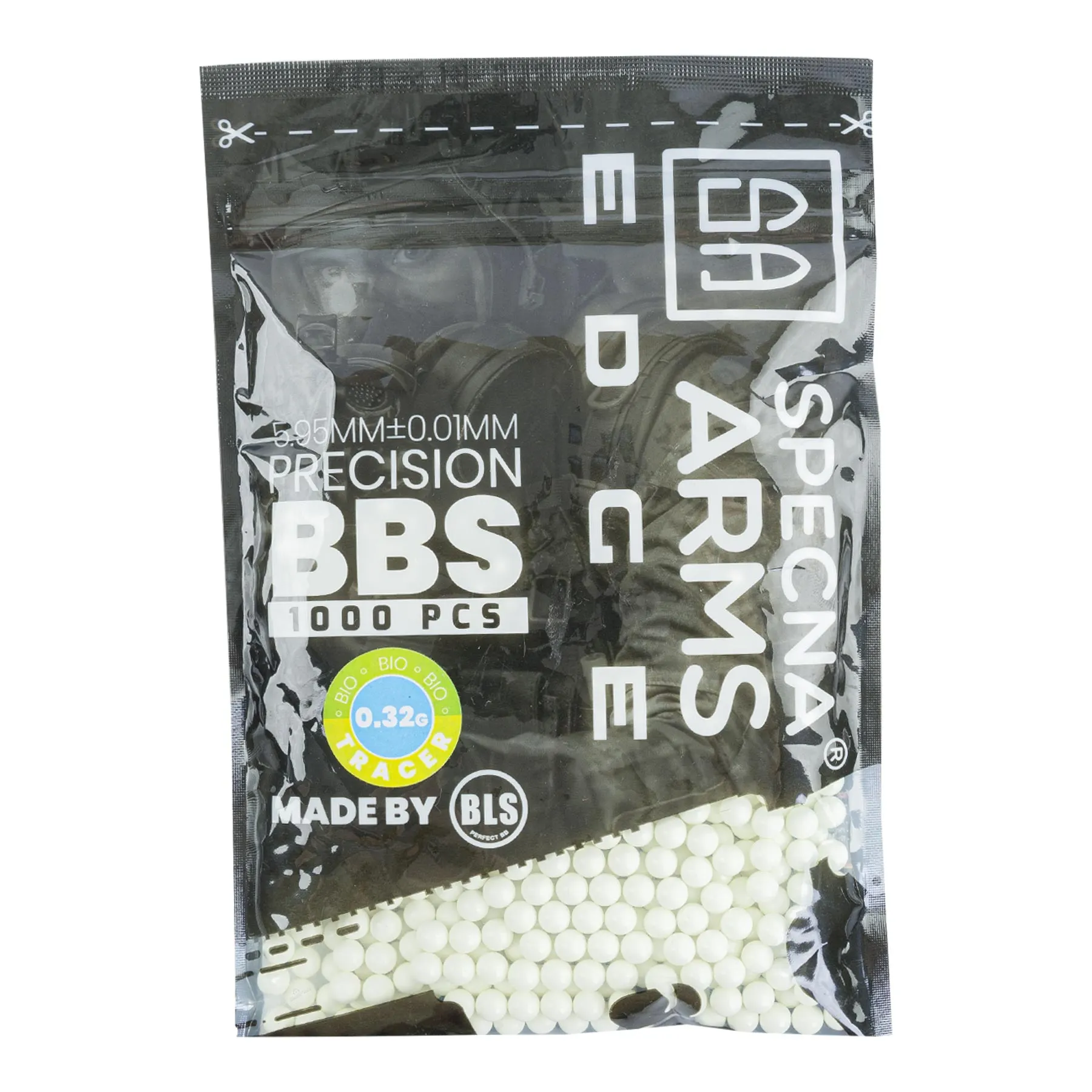 Specna Arms Edge 0,32g Tracer Bio BBs Grün, 1000rds