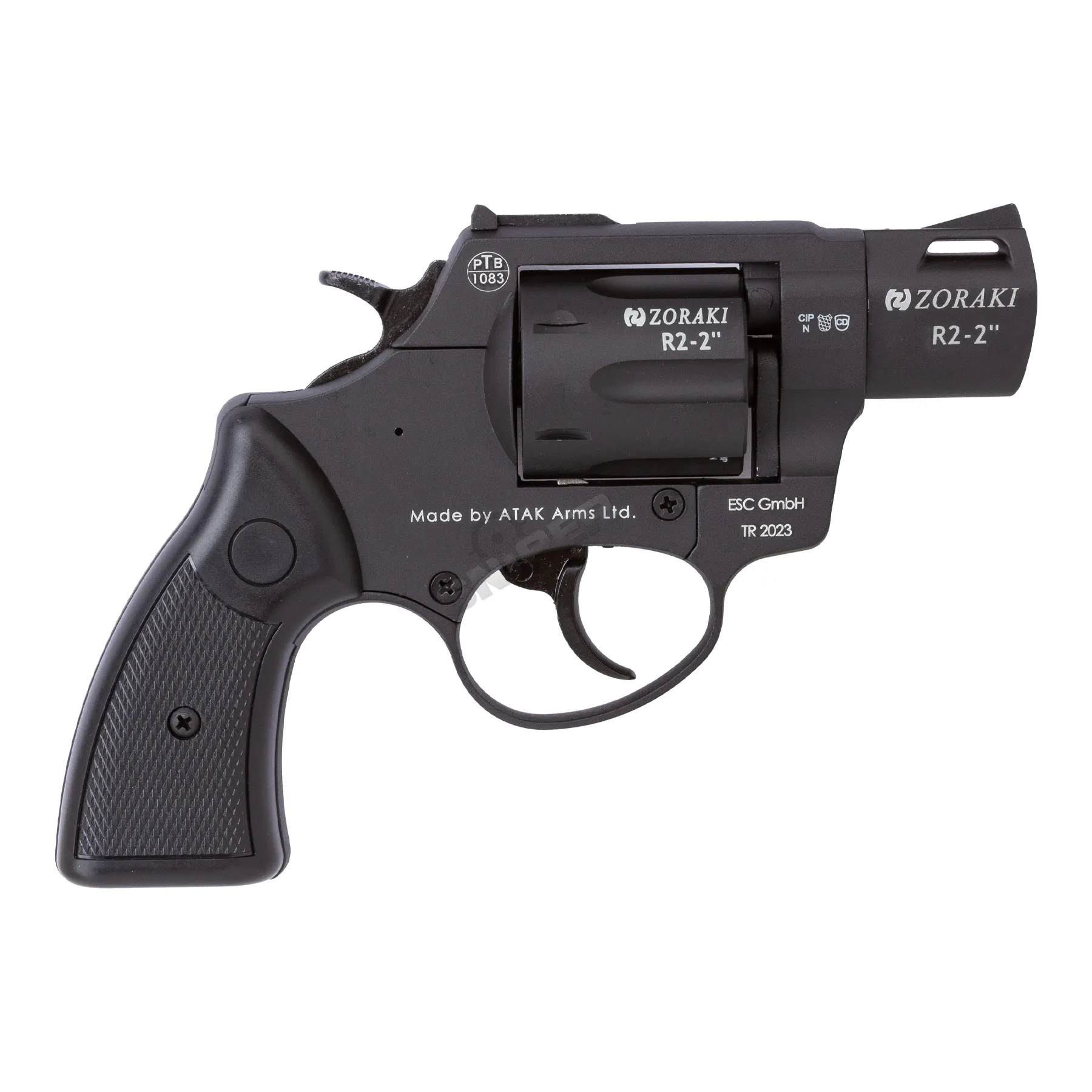 Zoraki R2 9mm P.A.K. Schreckschussrevolver, Black Zoraki R2 9mm P.A.K. Schreckschussrevolver, Black