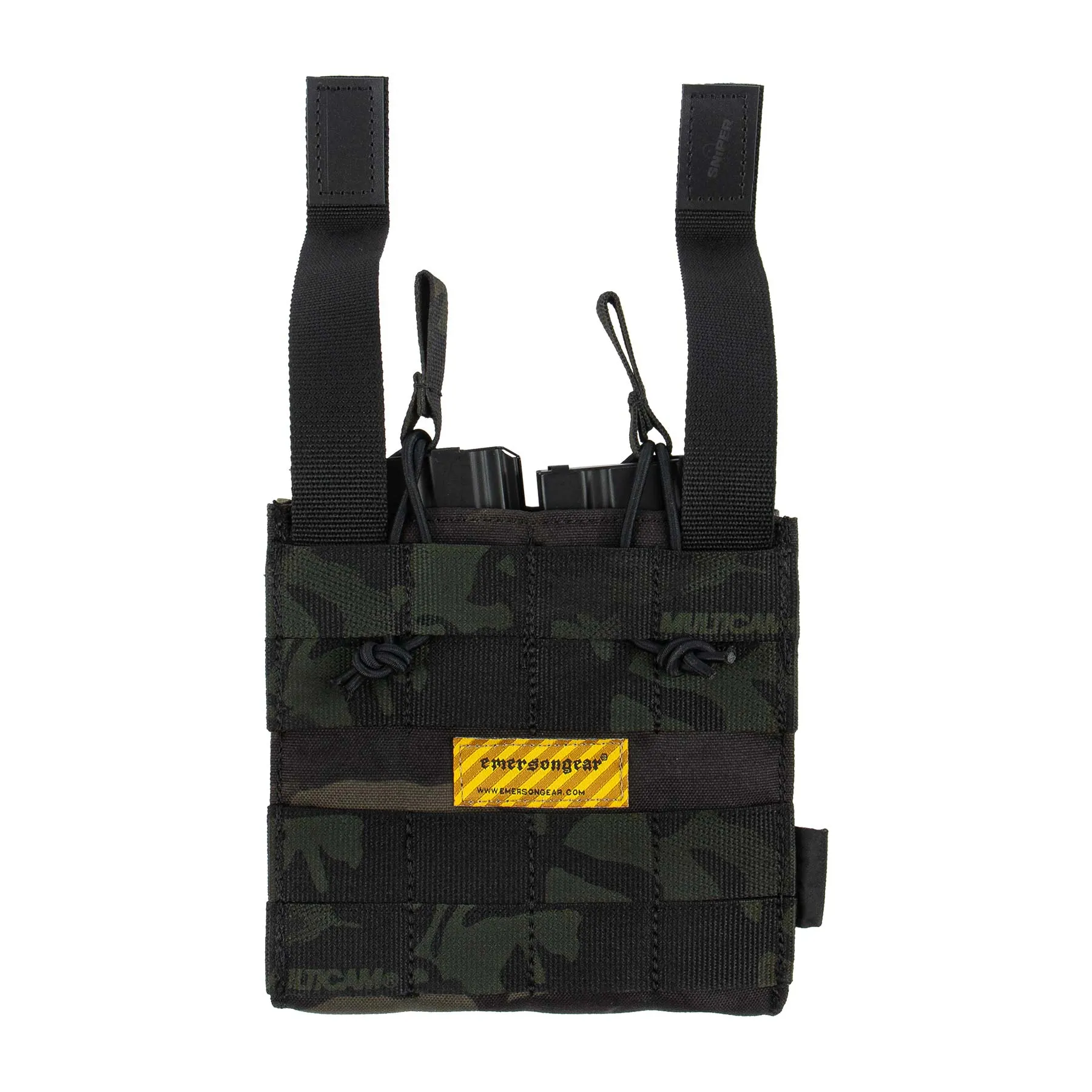 Double Open Top MAG Pouch M4/9mm, Multicam Black