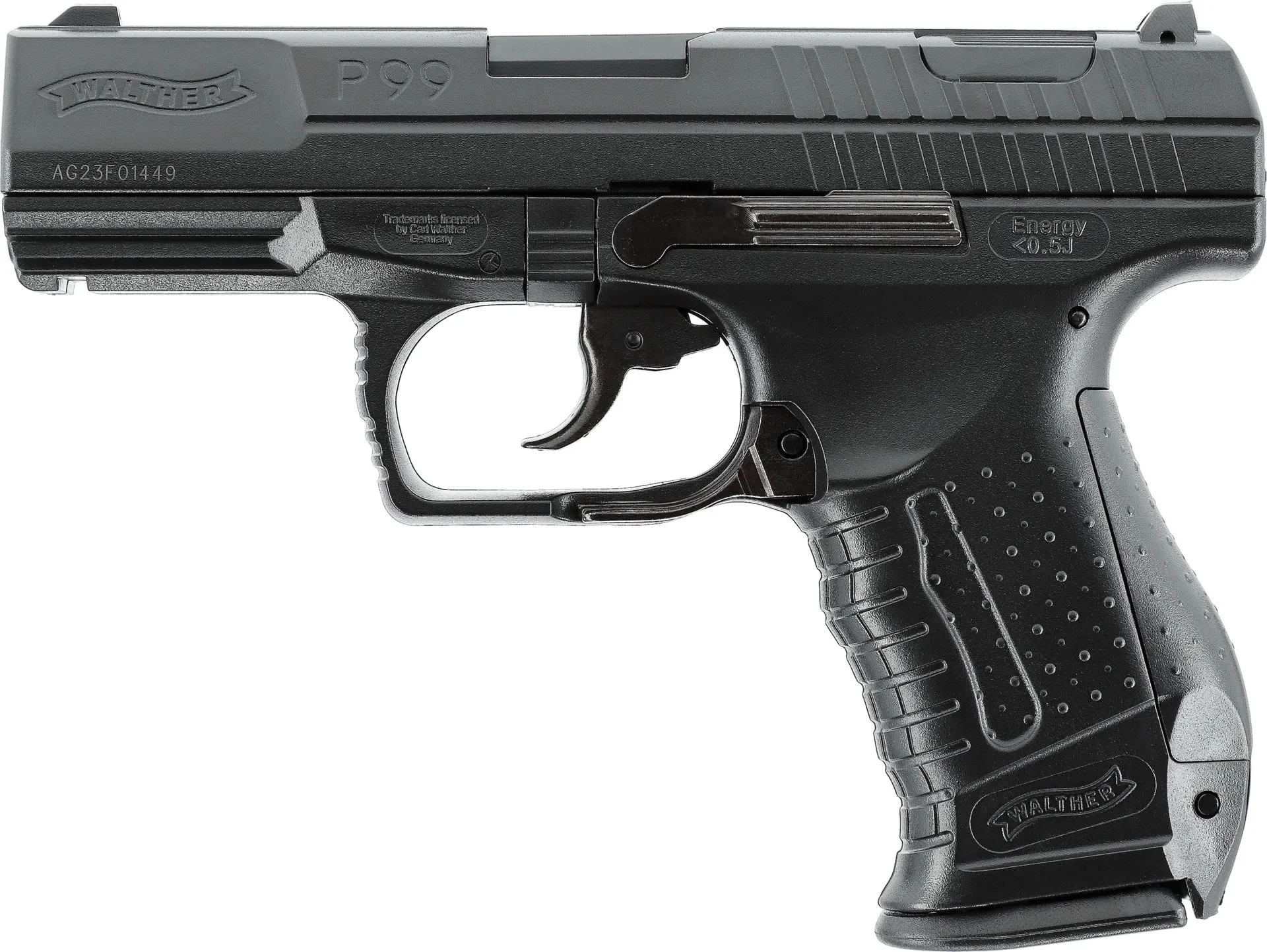 Walther P99 Federdruck Pistole < 0,5J, Black Walther P99 Federdruck Pistole < 0,5J, Black