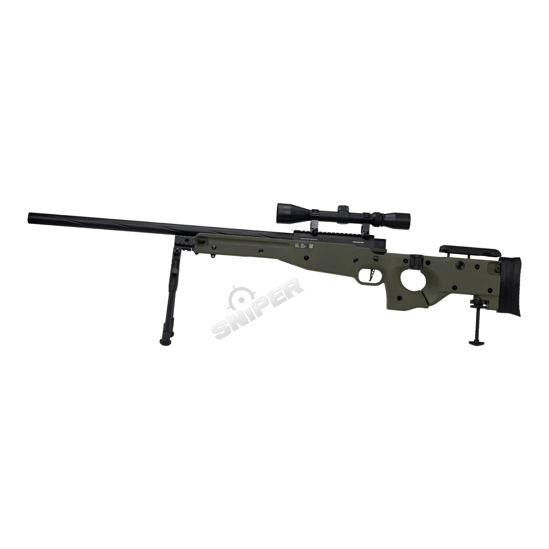 Specna Arms SA-S14 Scharfschützengewehr High-Power w/ Scope & Bipod, Olive Specna Arms SA-S14 Scharfschützengewehr w/ Scope & Bipod, Olive