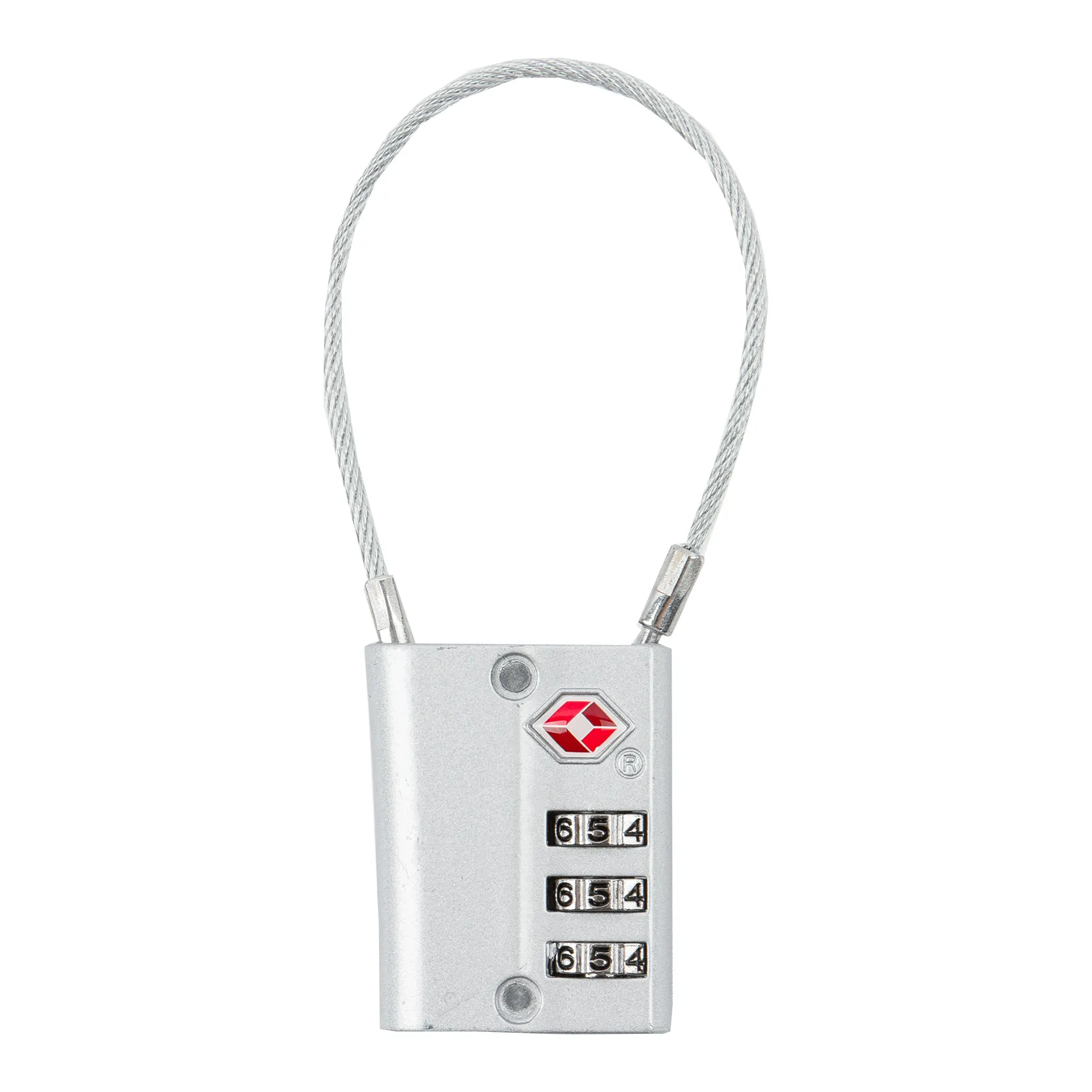 Reapo XL Zahlenschloss TSA lock, Silber