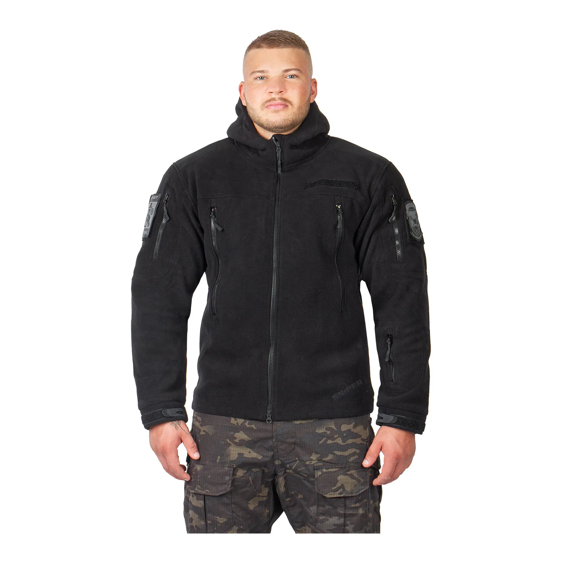 Fleece Jacke, Black Fleece Jacke, Black