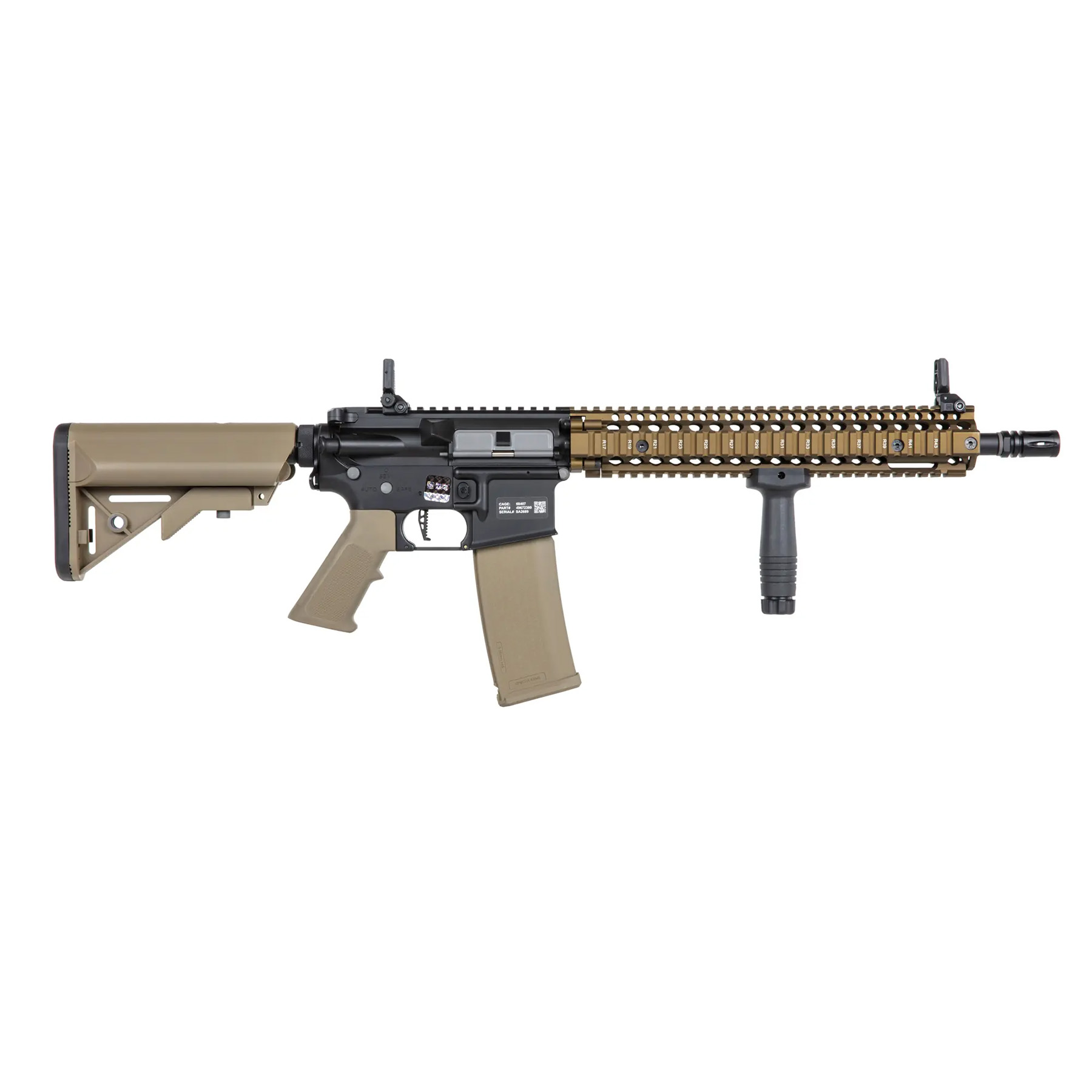 Specna Arms SA-P26 Prime Daniel Defense MK18 w/ Aster ETU (S)AEG, Chaos Bronze