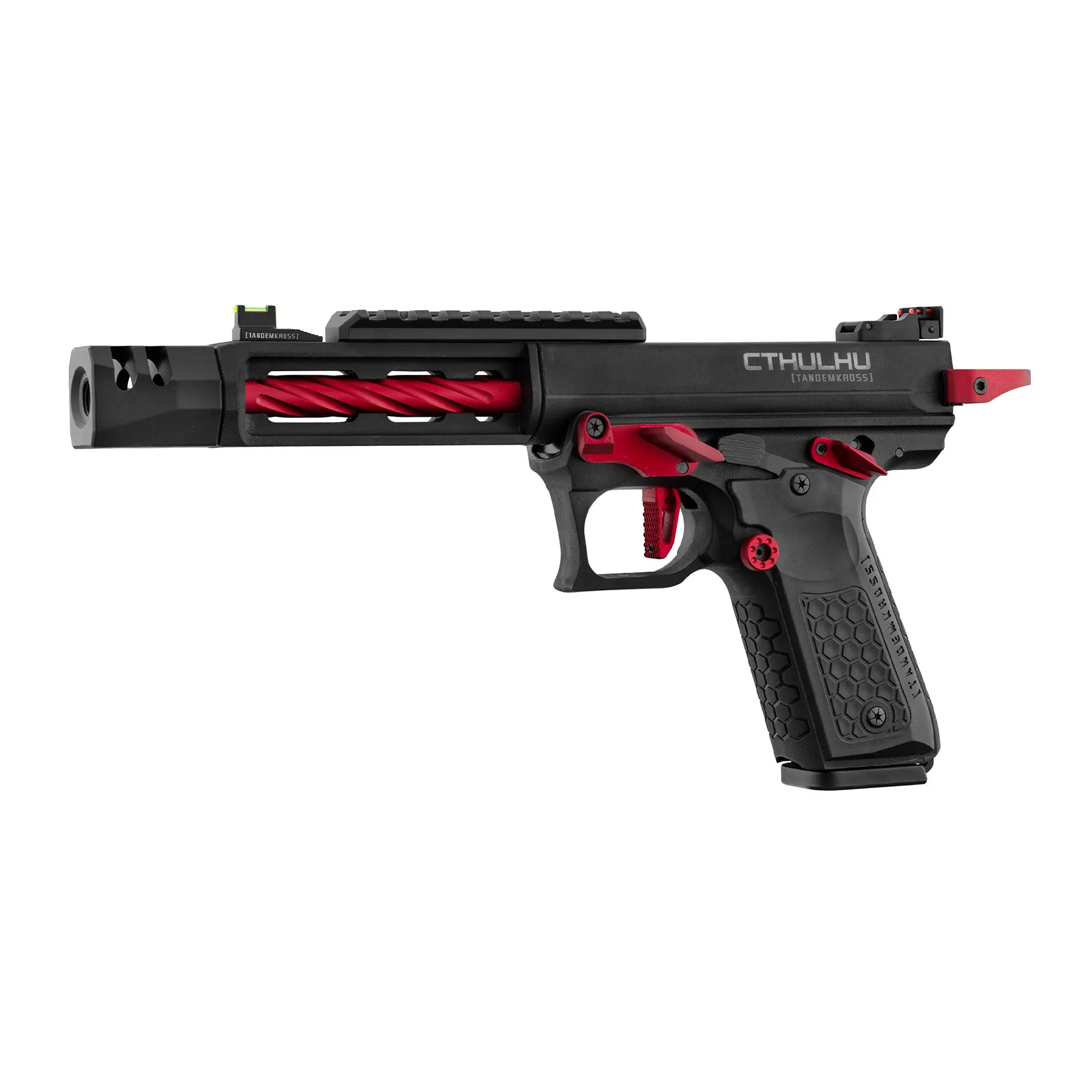 Lancer Tandemkross Cthulhu GBB Softair Pistole, Black/Red