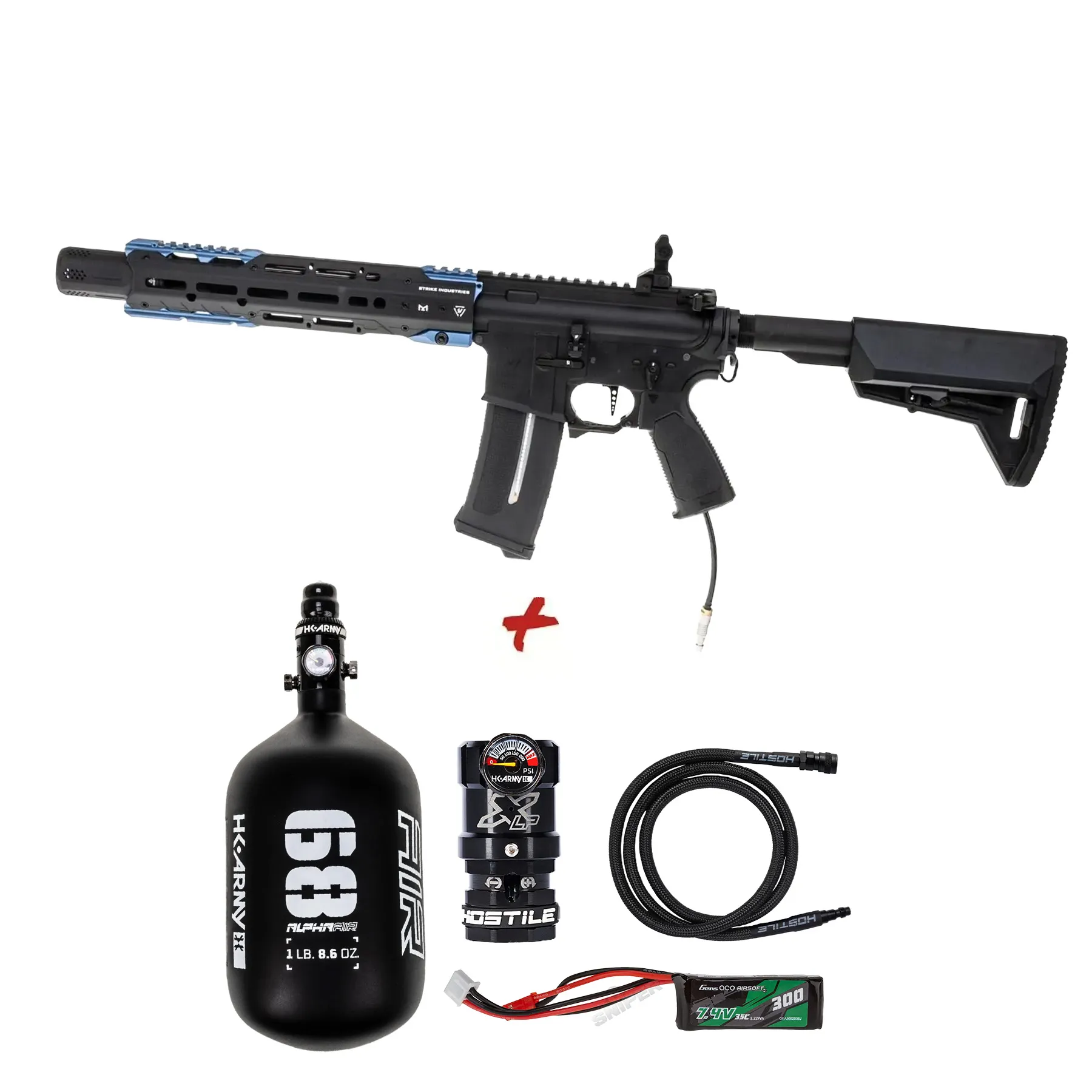 HPA Deal - SAC x Fusion F2 Strike Industries Gridlock 11", Black/Blue