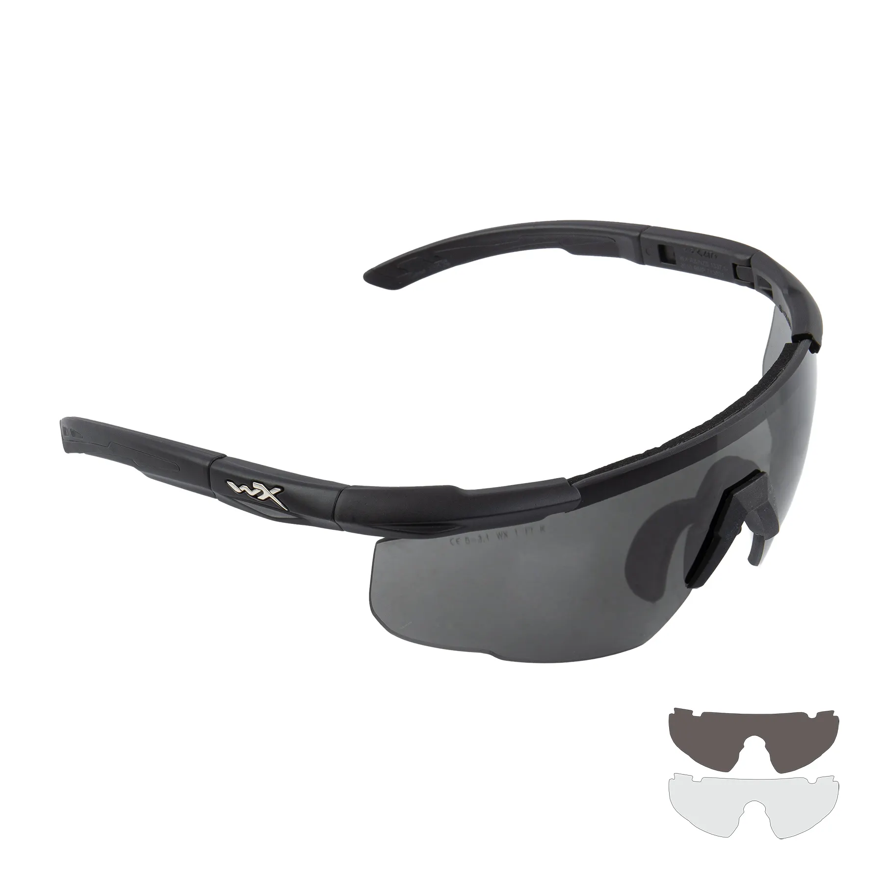 WileyX Saber Advanced Goggles, Grey/Clear Lens