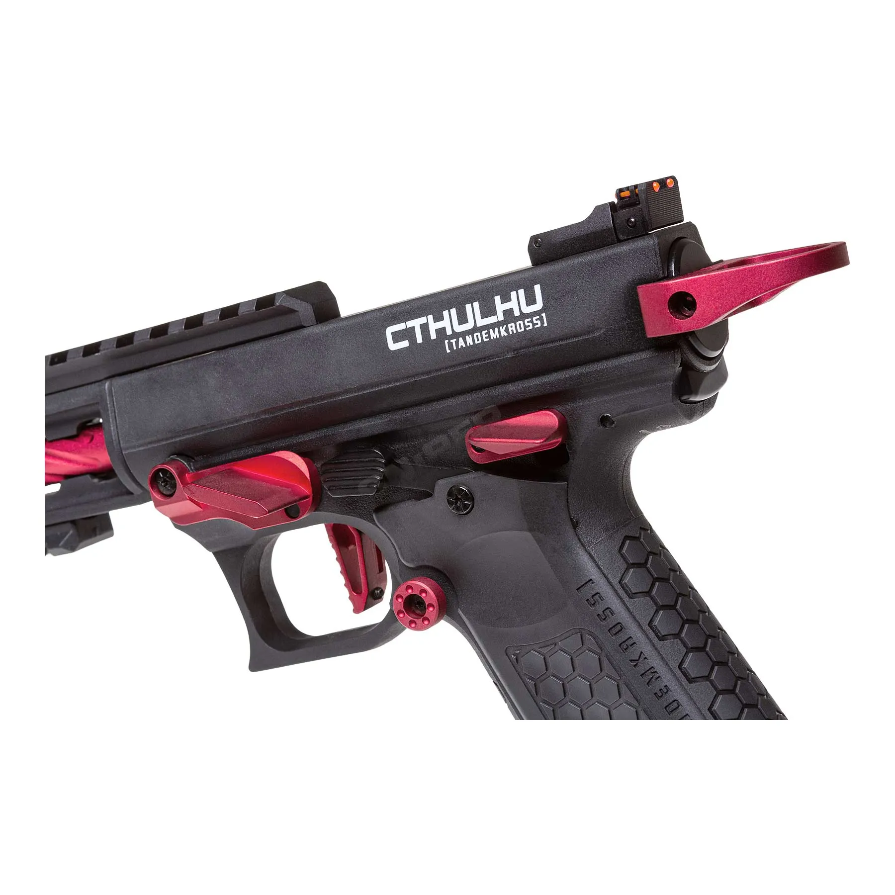 Lancer Tandemkross Cthulhu GBB Softair Pistole, Black/Red Lancer Tandemkross Cthulhu GBB Softair Pistole, Black/Red