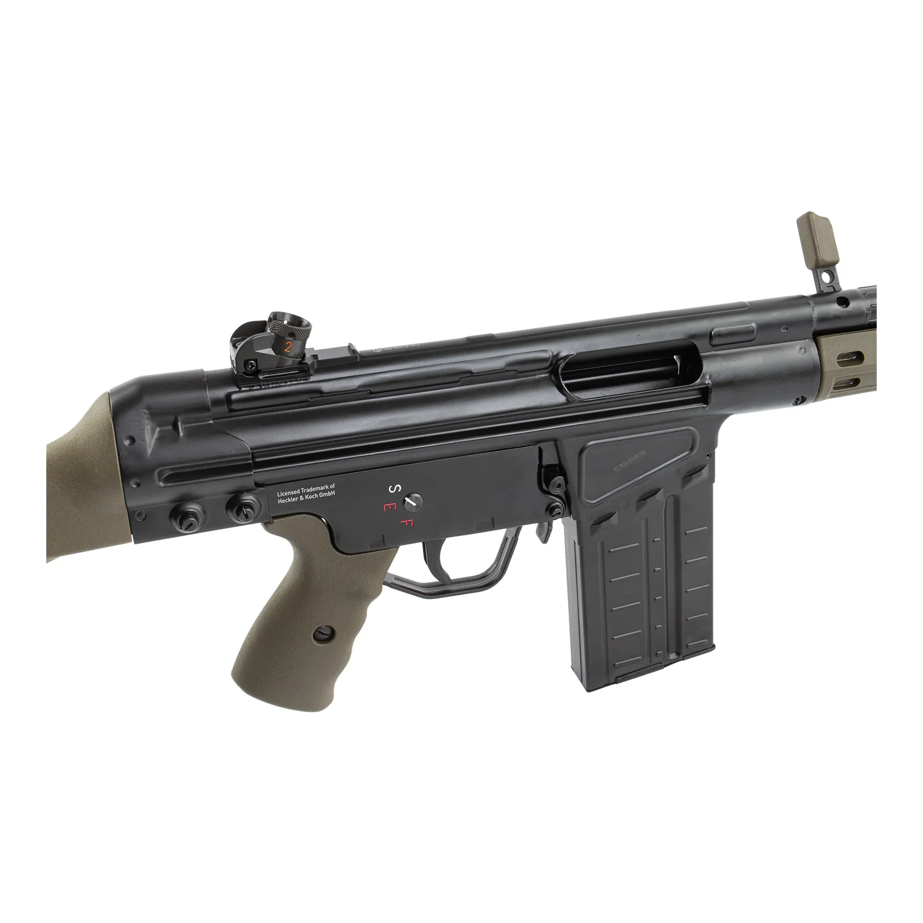 Heckler und Koch G3A3 Oliv GBB Softair Gewehr