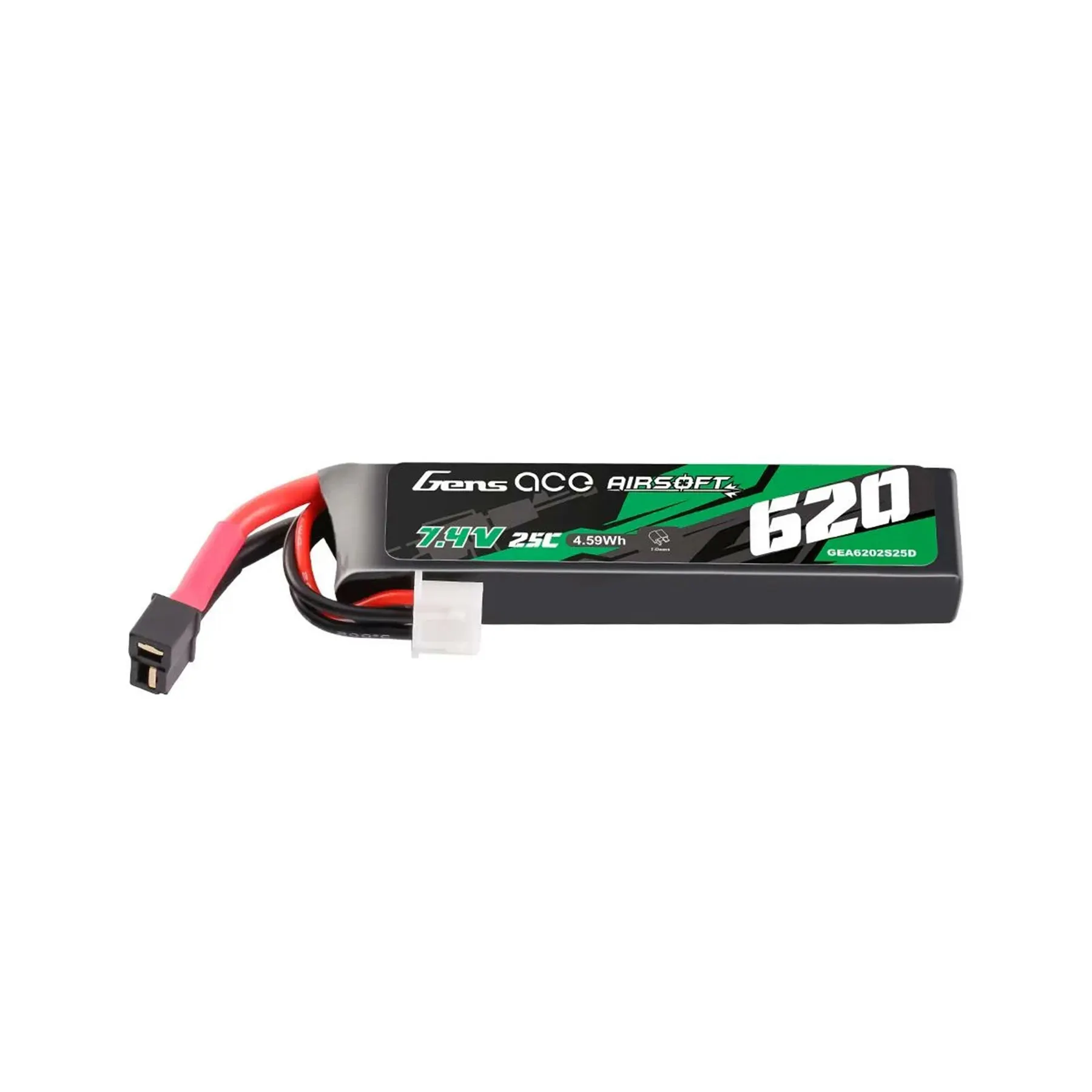 Mini-Deans 7,4V 620mAh 25C LiPo-Akku für AEP, 1 Stick