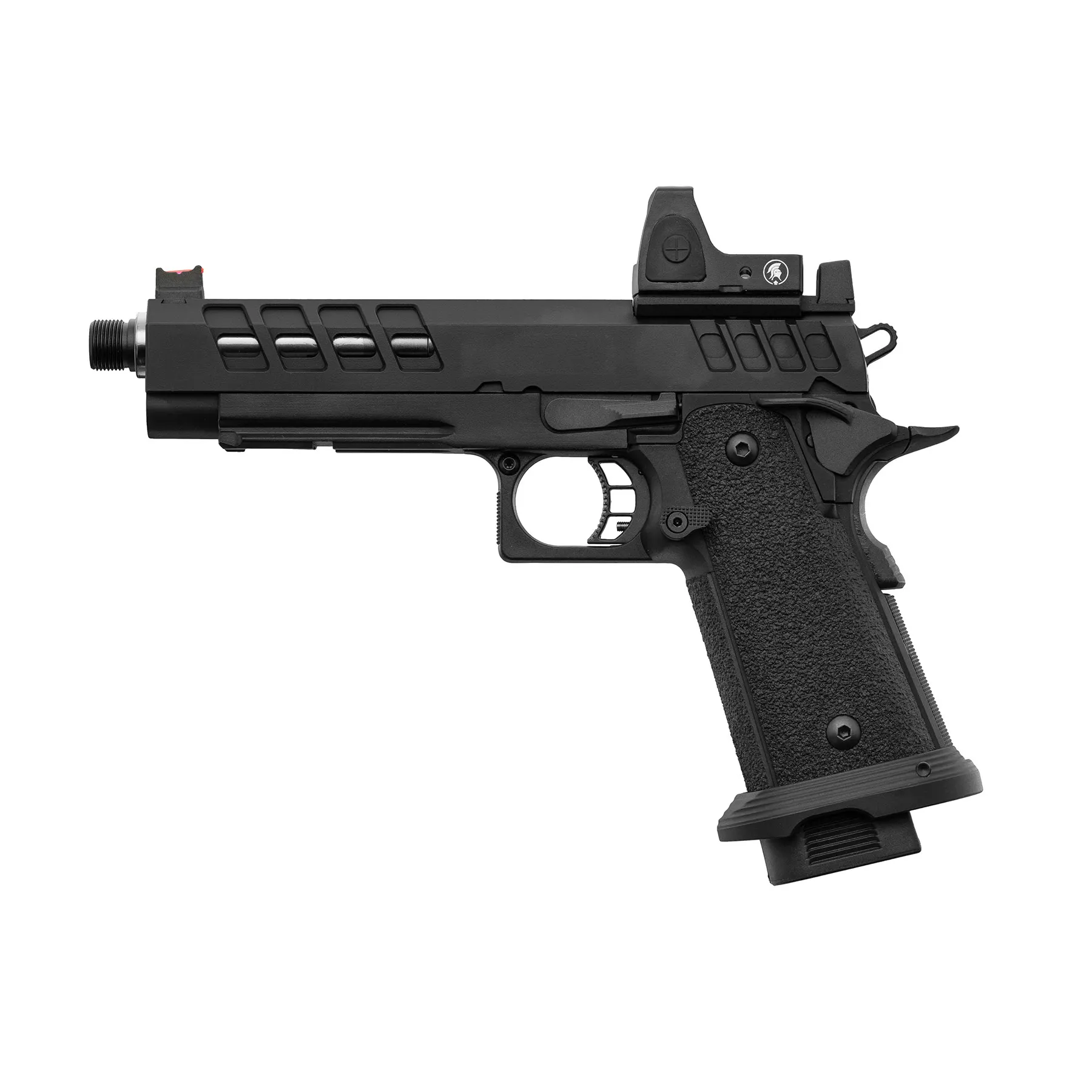 Lancer Tactical Heracles RMR Hi-Capa GBB Softairpistole, Black