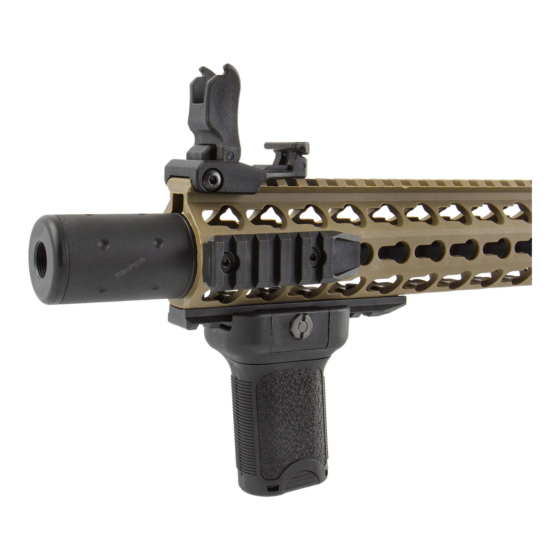 M4 Gen.2 w/ Silencer ETU+MOSFET (S)AEG, Tan