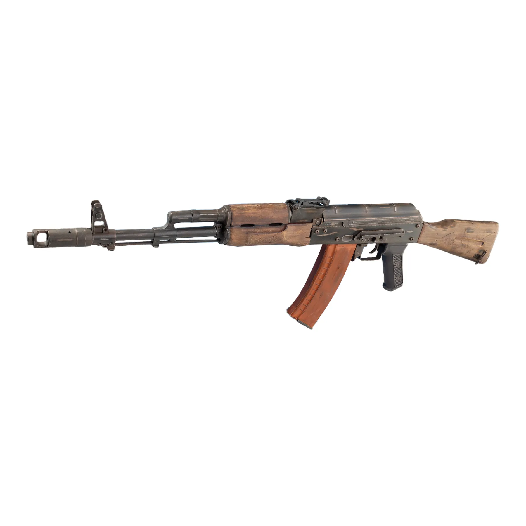 APS AK 74 Battle Worn Style (S)AEG, Real Wood