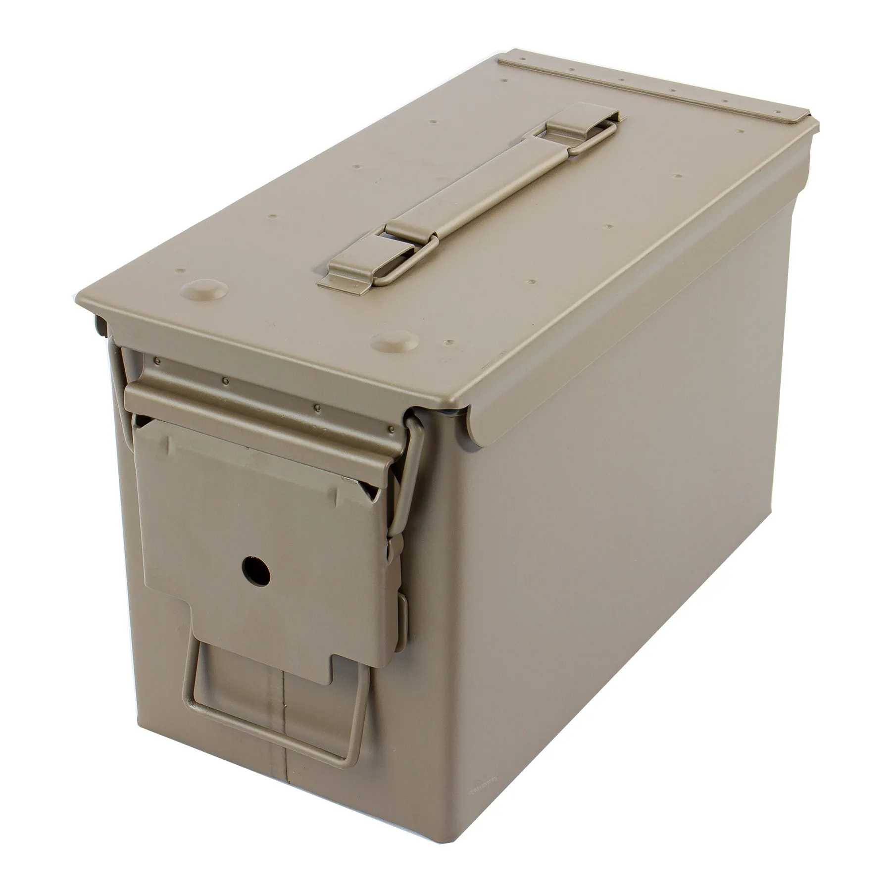 Metall Munitionskiste, 28X14,5X18 cm, tan