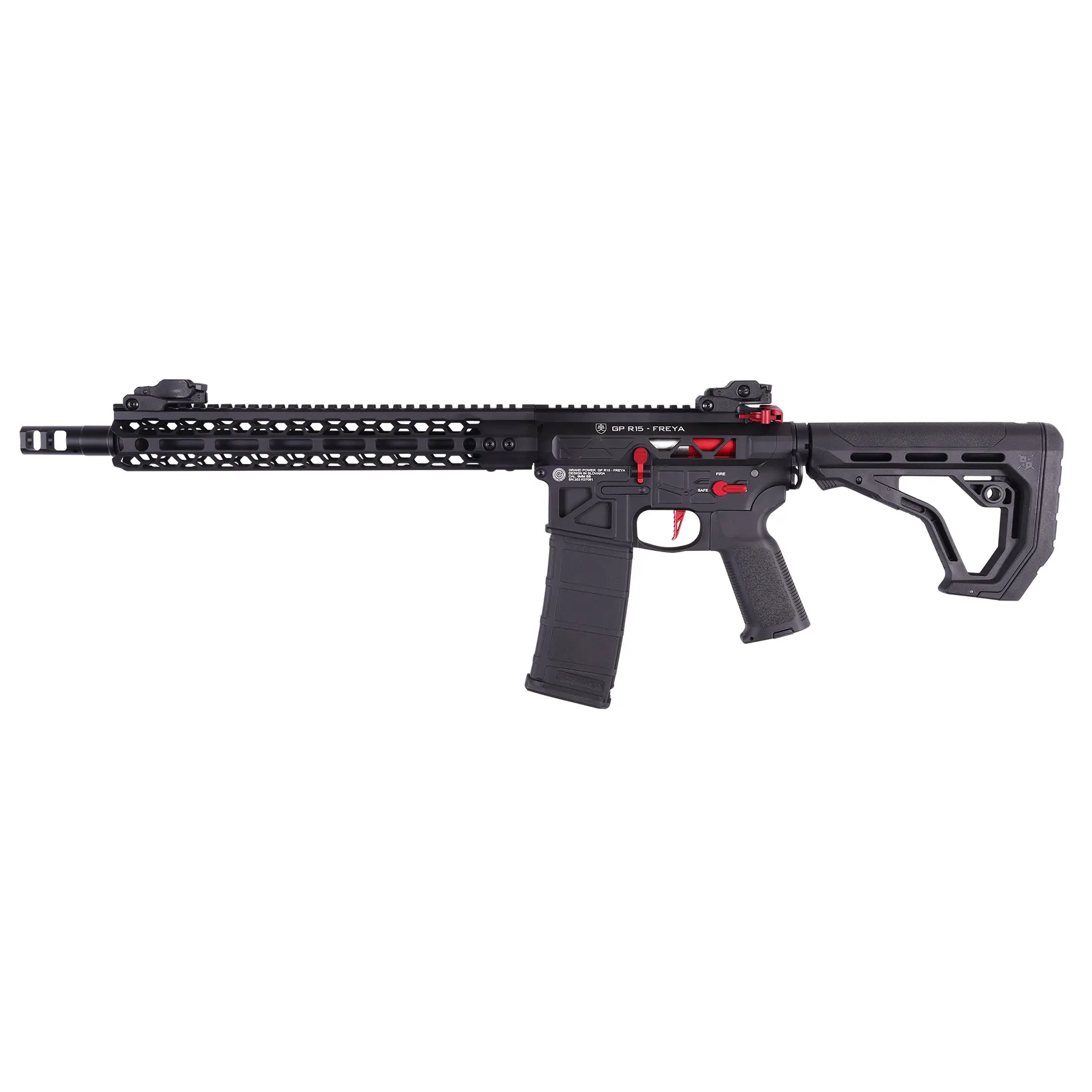 Delta Armory FREYA Skeleton Gen.2 12,5", Black/Red