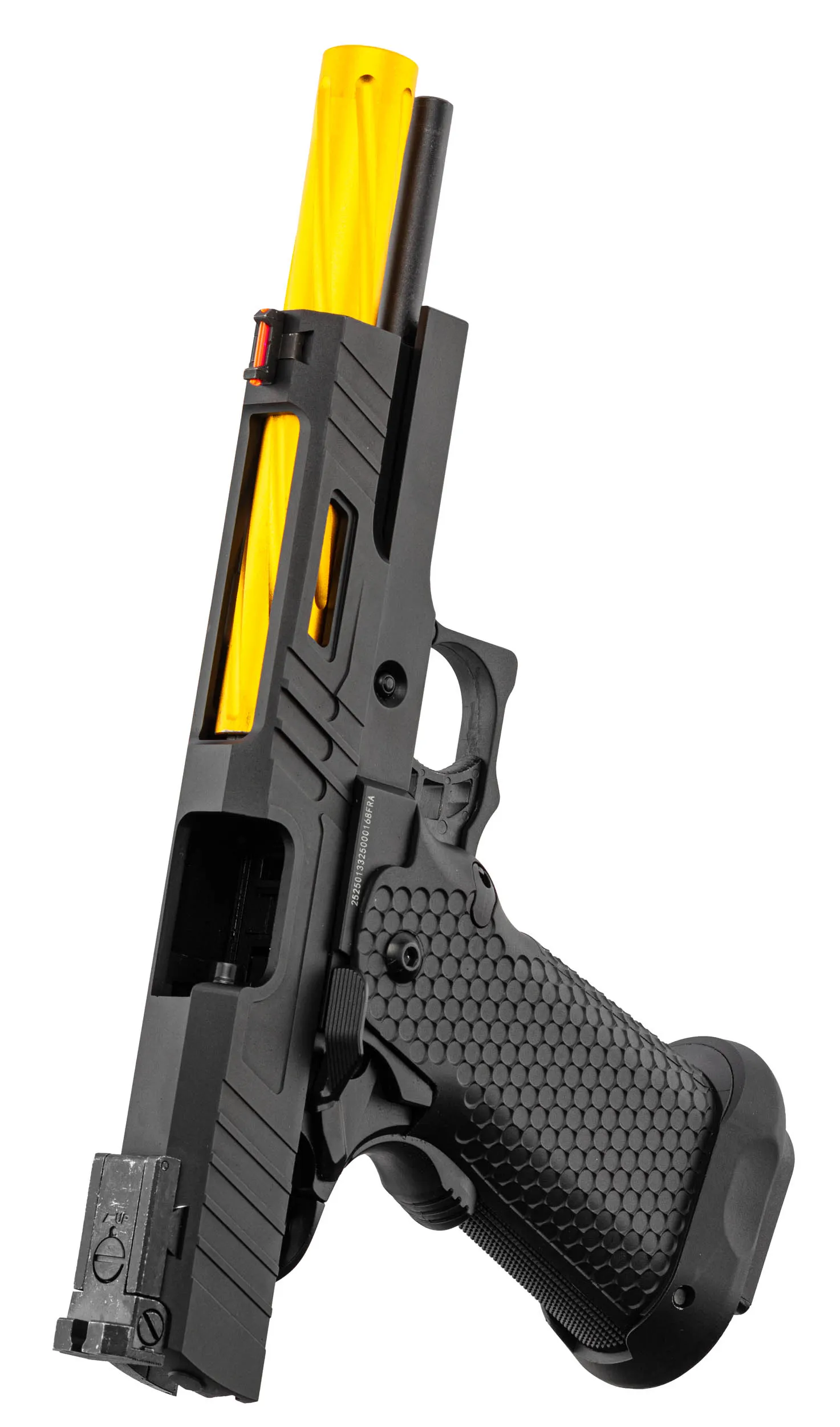 Golden Eagle 5.1 Hi-Capa Thread GBB Airsoft Pistole, Black/Gold