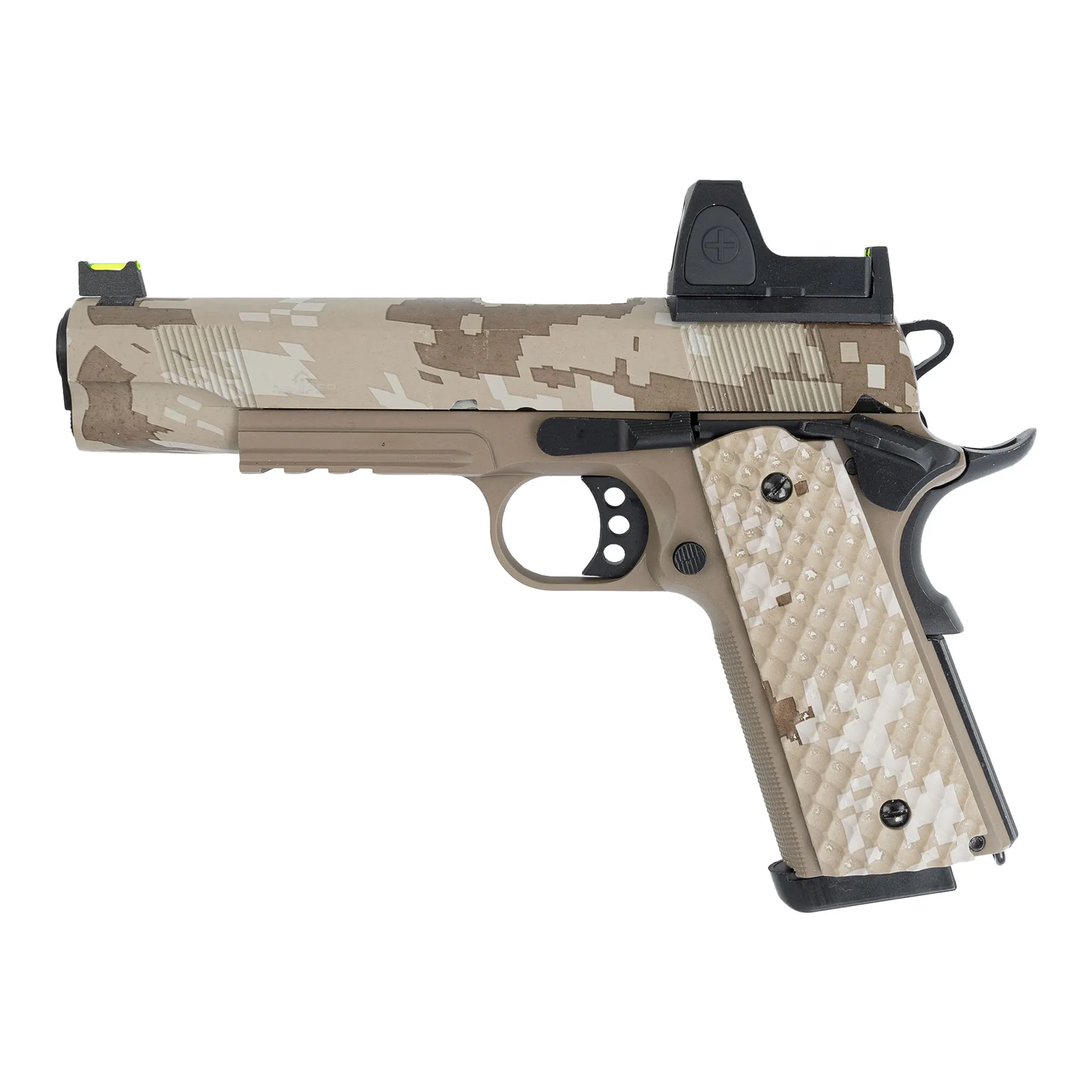 Raven 1911 BDS MEU Railed GBB, Tan/Digi Desert