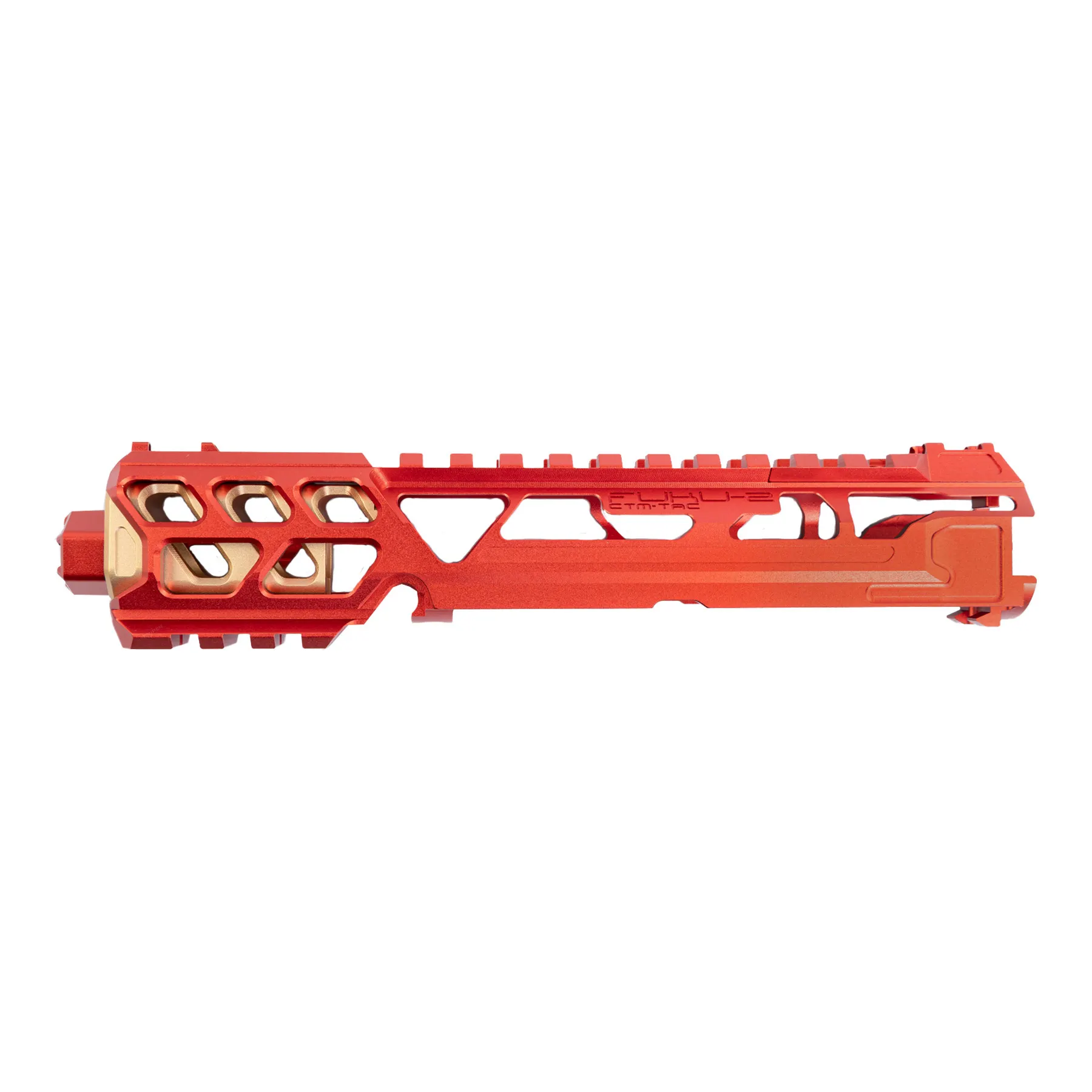 AAP-01 CNC Upper Set Short Cutout, Red/Gold