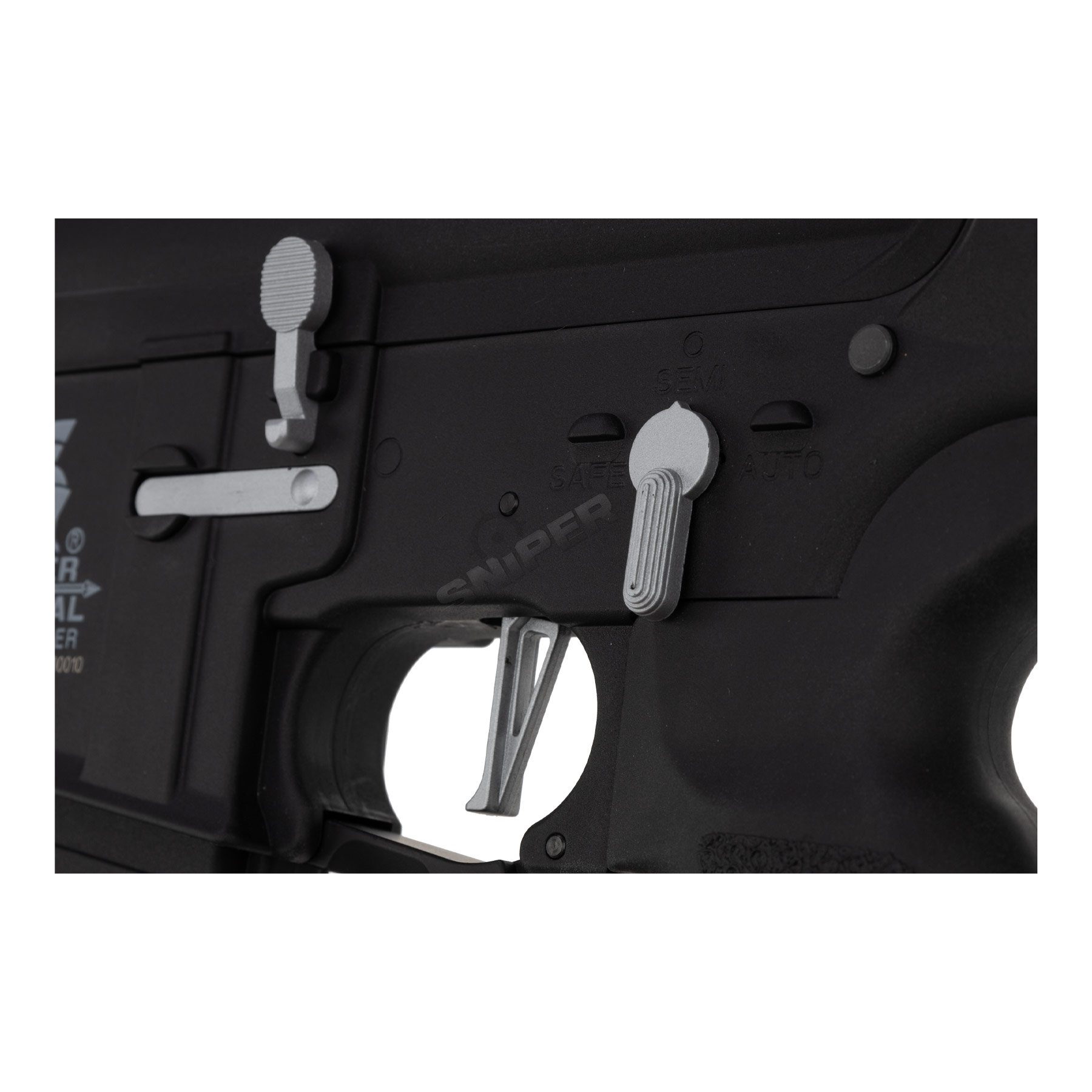 Lancer LT-34 Hellion w/ Nebula ETU (S)AEG, Black/Silver