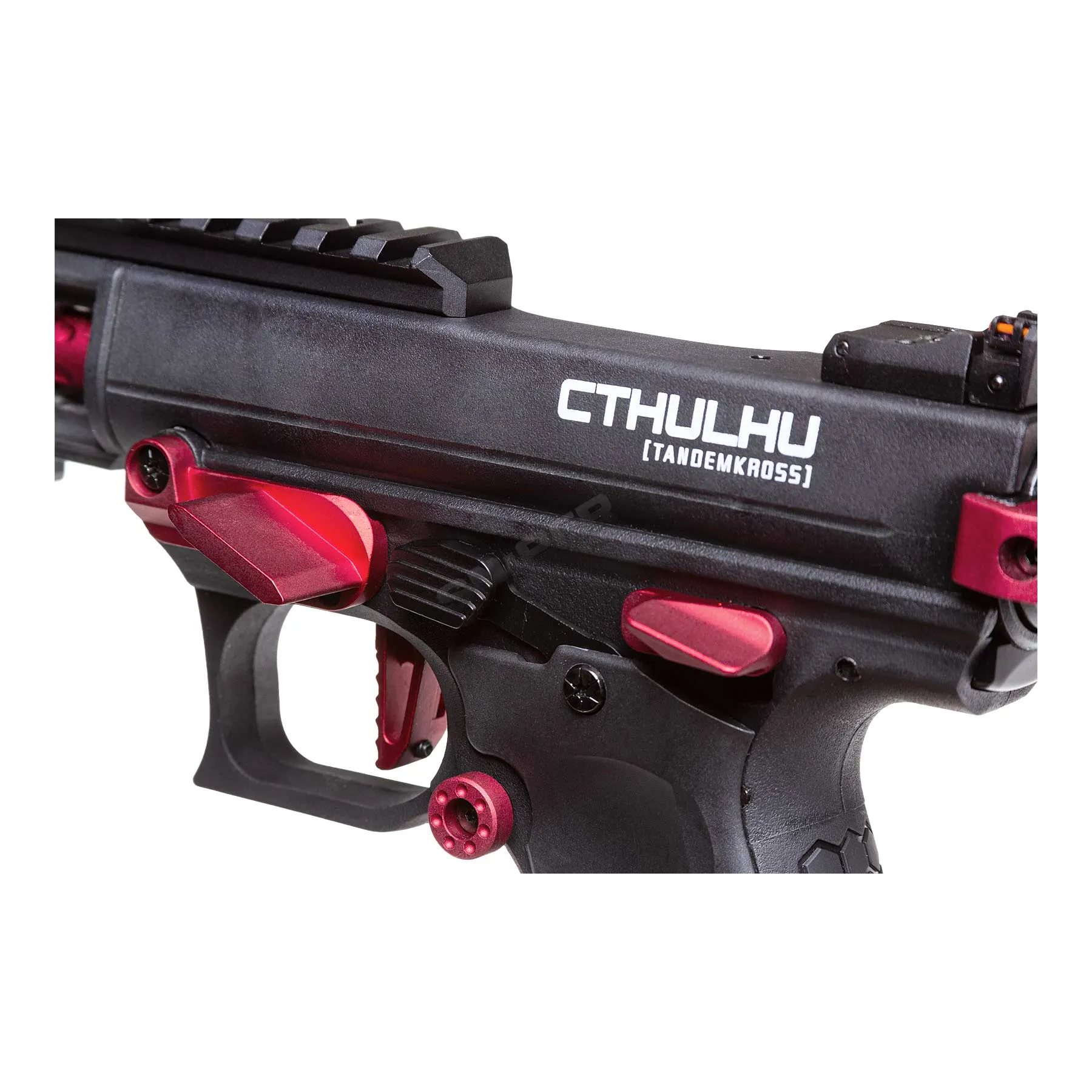 Lancer Tandemkross Cthulhu GBB Softair Pistole, Black/Red Lancer Tandemkross Cthulhu GBB Softair Pistole, Black/Red