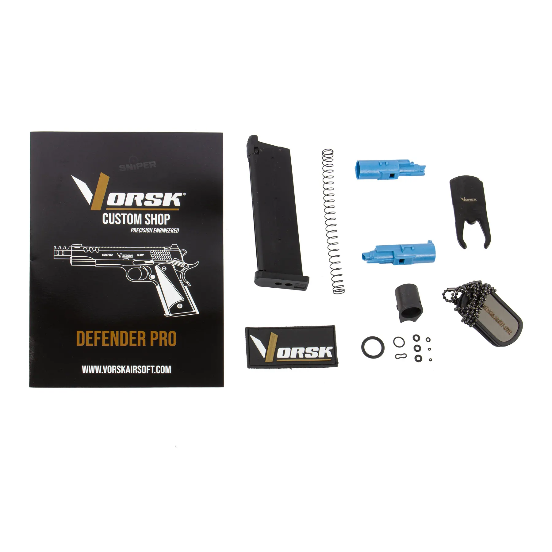 Vorsk CS Defender Pro MEU GBB, Bright Wood, Black