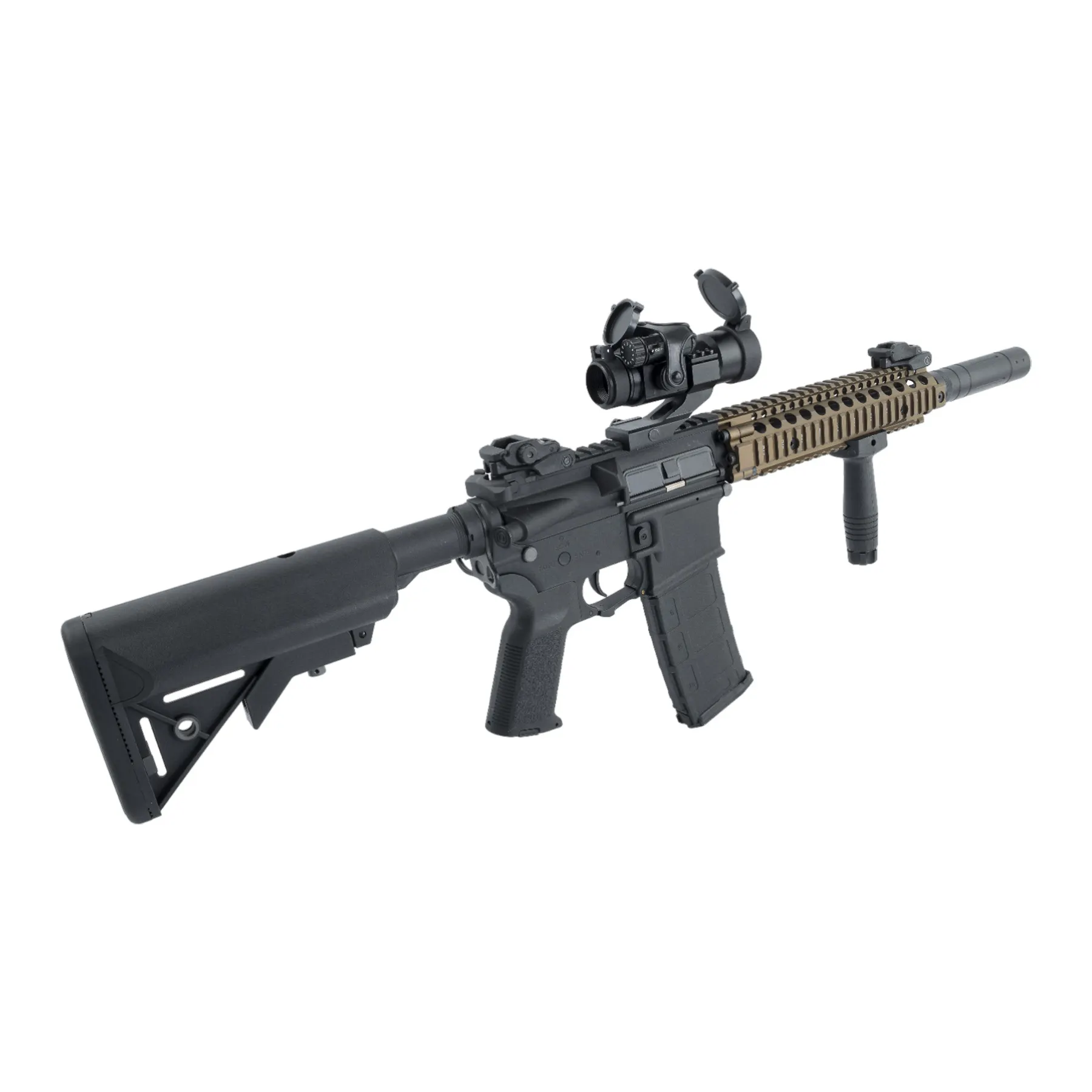 Prep my Airsoft - Lancer Hybrid MK18 Gen 2 mit ETU + Mosfet (S)AEG, Black/Bronze