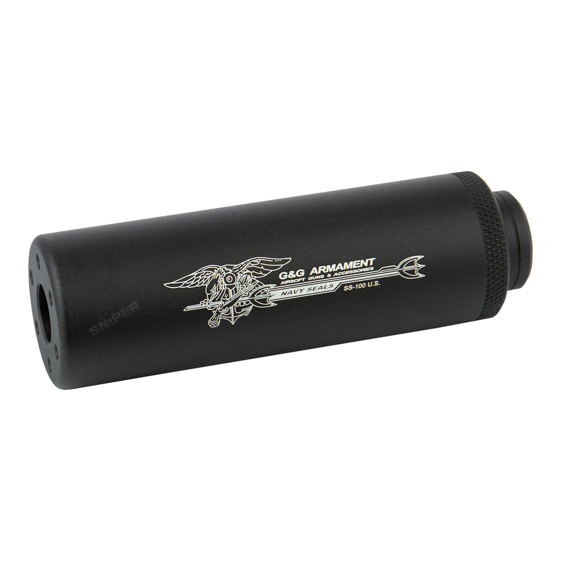 SS-100 Sound Suppressor 14mm CW, Black SS-100 Sound Suppressor 14mm CW, Black
