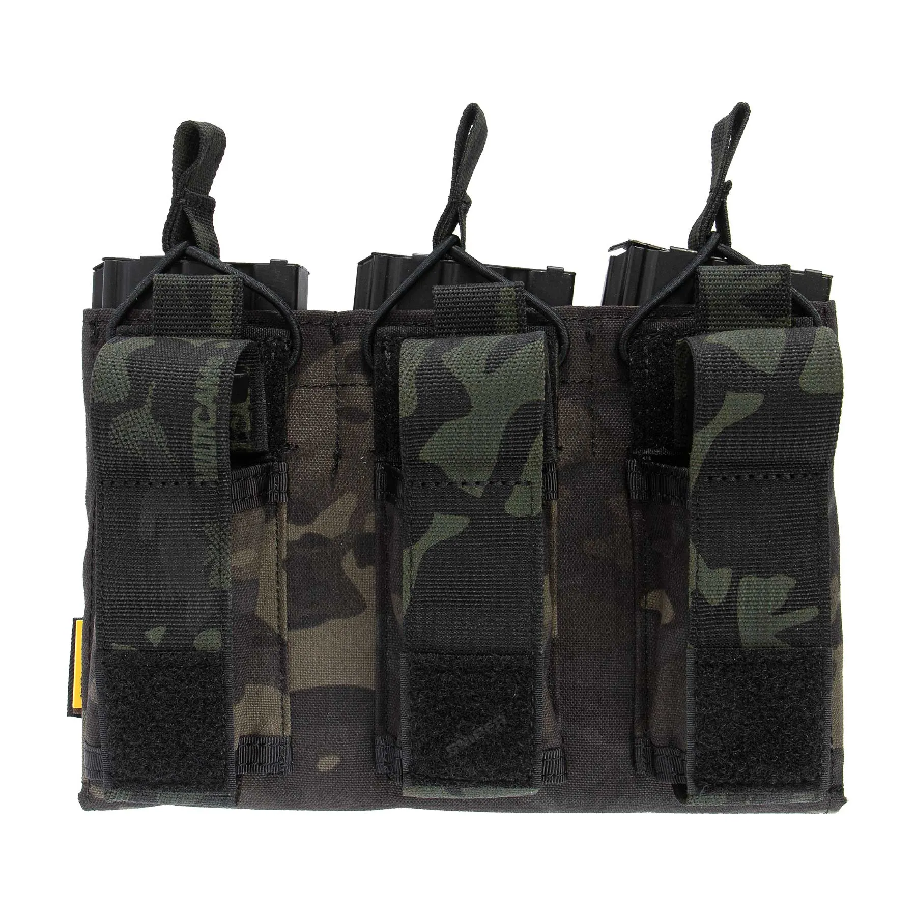 Triple Open Top MAG Pouch M4/9mm, Multicam Black